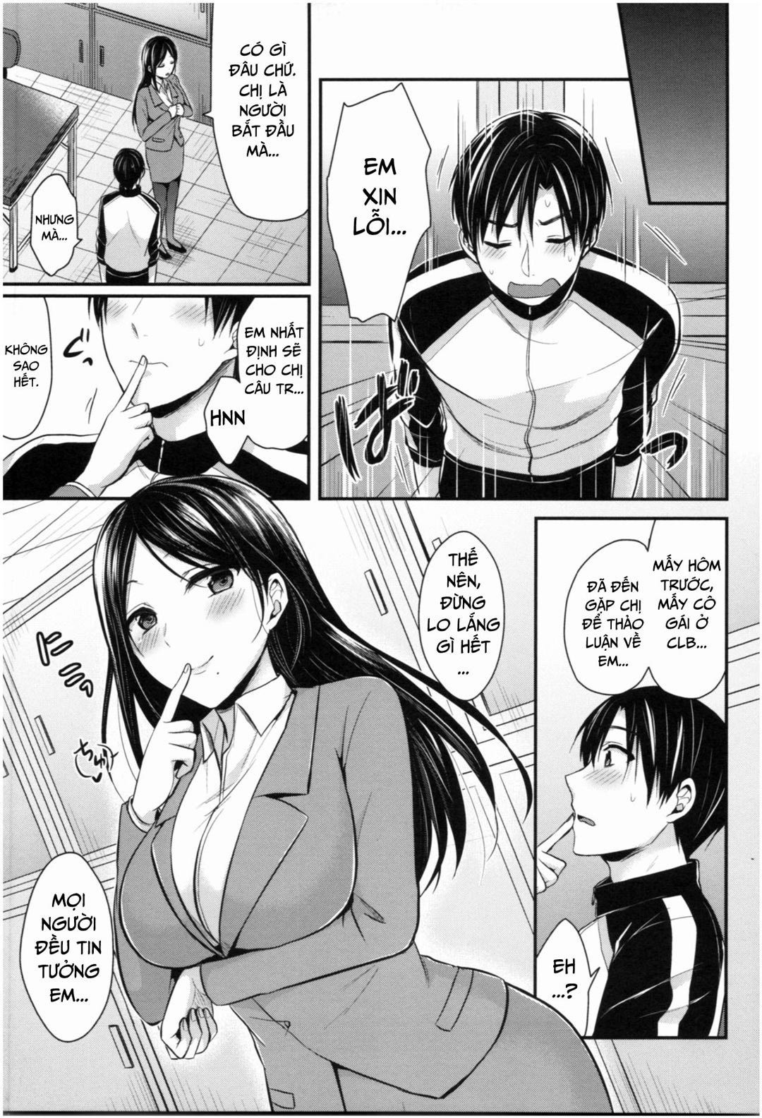Đọc truyện hentai Joshi Rikujoubu Harem Training - Chap 4
