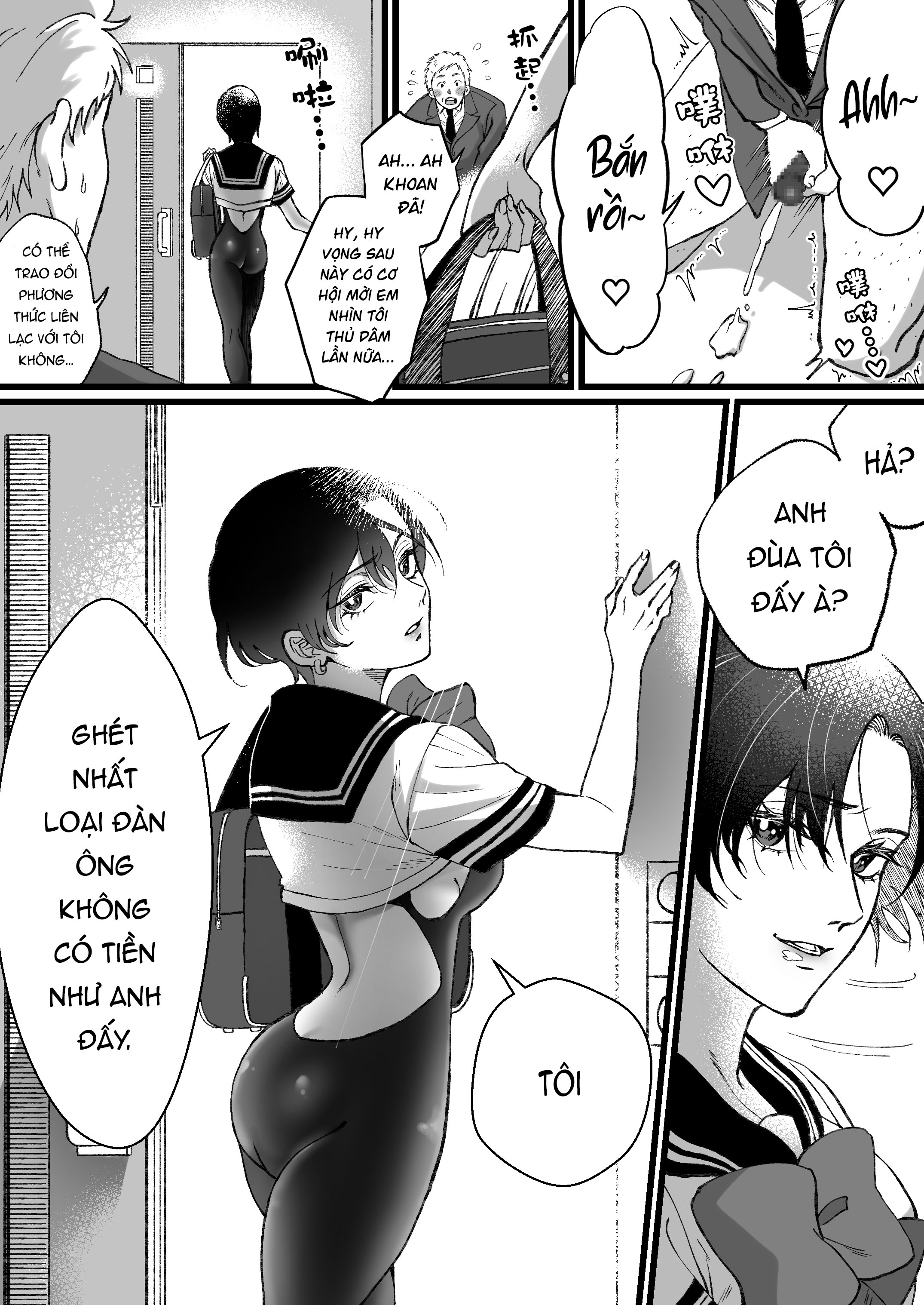 Đọc truyện hentai Bị nữ sinh mặc đồ thủy thủ đồ bơi đào mỏ - Oneshot
