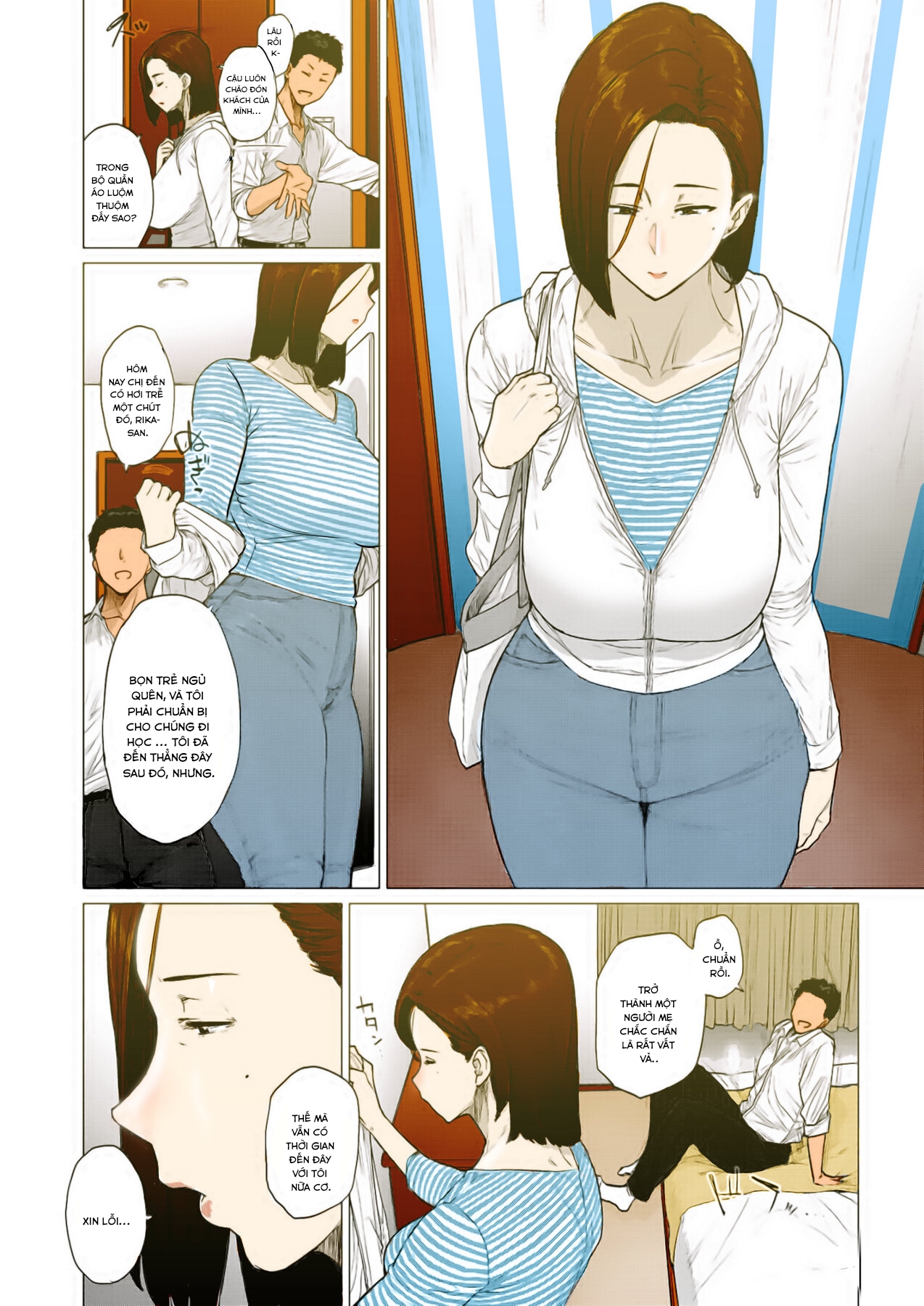 Đọc truyện hentai Tonikaku Midara na Hitozuma Goudou - Chap 1 [full colors]