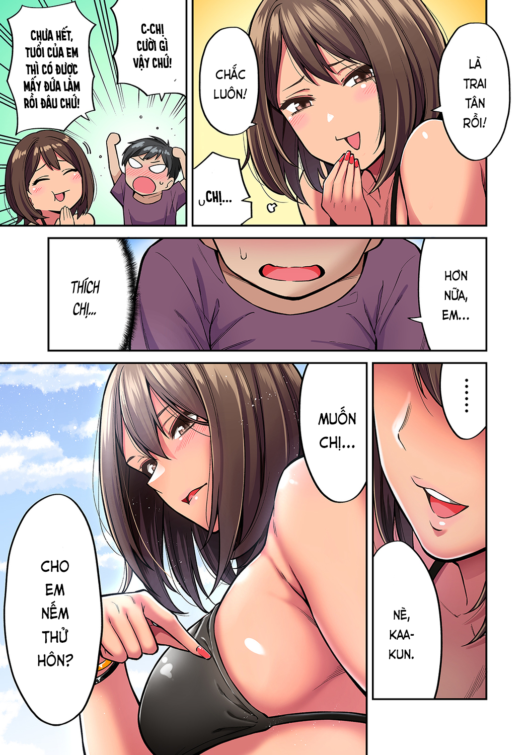 Đọc truyện hentai Người chị tôi thầm mến trở về trong bộ dạng gái lai Tây - Ch. 1