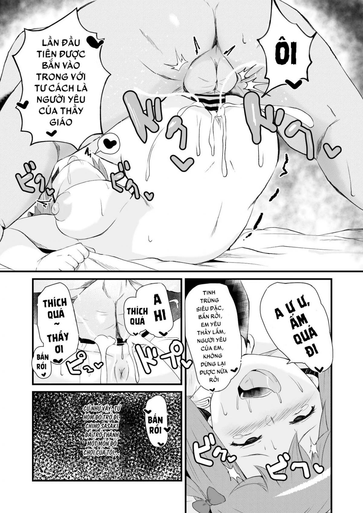 Đọc truyện hentai Làm tình với 3 em nữ sinh Chap 1