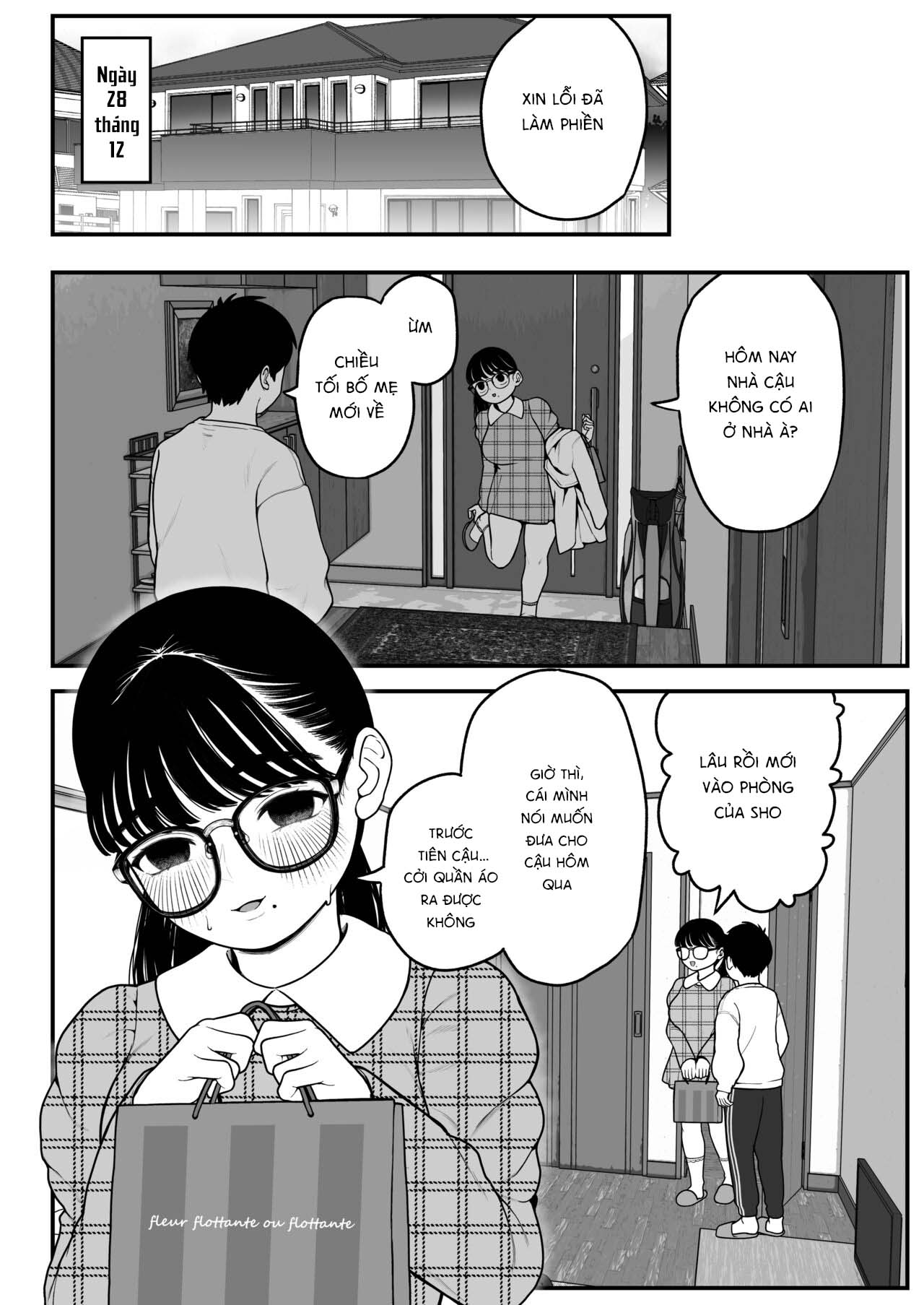 Đọc truyện hentai Kỳ nghỉ đông của tôi, bạn gái và chồng phần 2 - Chap 2