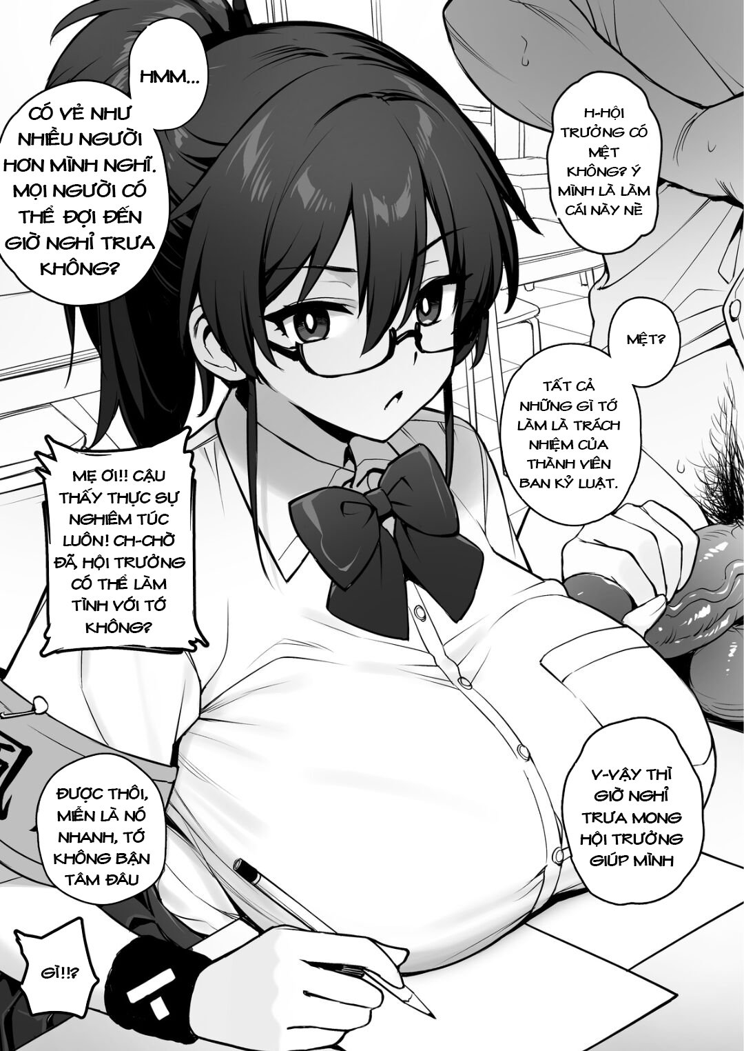 Đọc truyện hentai Hội Trưởng Ban Kỷ Luật Dú Bò Nứng Lồn Mẫn Cán Bảo Vệ Sự An Toàn Của Nhà Trường~ - Chap 1. Phiên Bản Đeo Kính? -Ongoing-