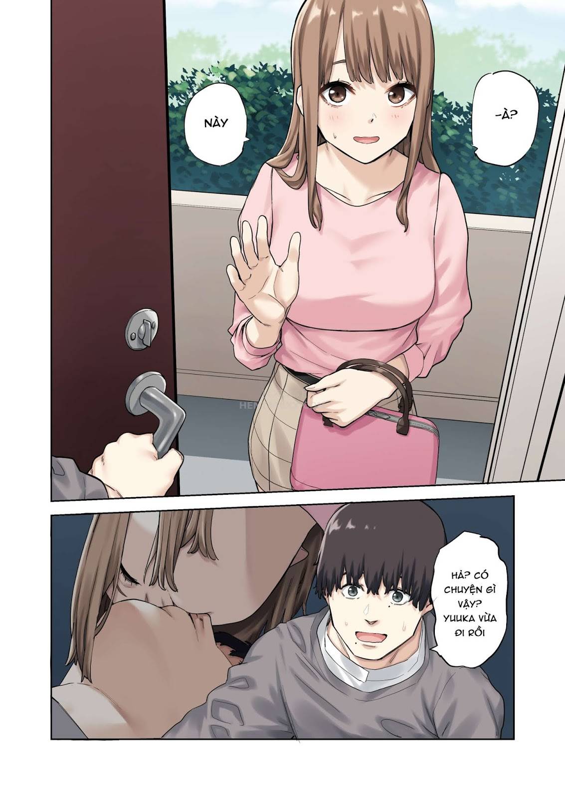 Đọc truyện hentai Kanojo Ga Fuzai No Aida, Kanojo No Shinyuu To Shirokujichuu, Nakadashi Shimashita - Oneshot