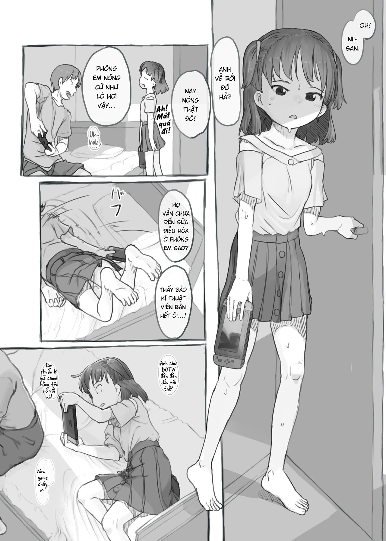 Đọc truyện hentai Fap cùng em gái - Chap 1