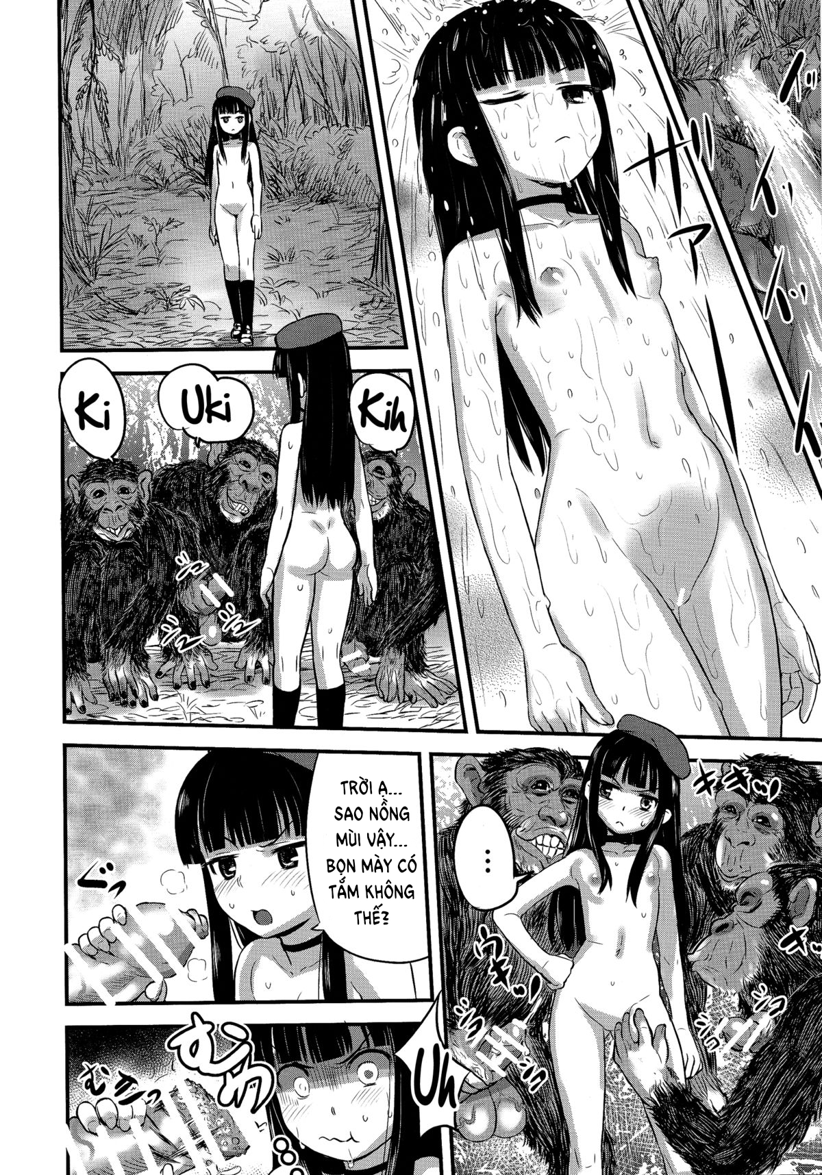 Đọc truyện hentai Công chúa khoả thân Honoka 2. Buổi triển lãm giao phối: Làm tình cùng với khỉ - Chap 1