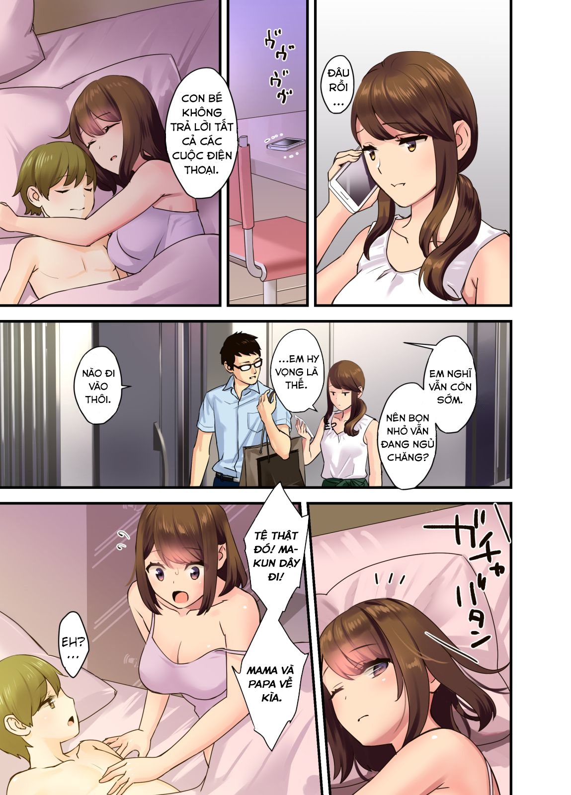 Đọc truyện hentai Khi Mama và Papa không có ở nhà - Oneshot