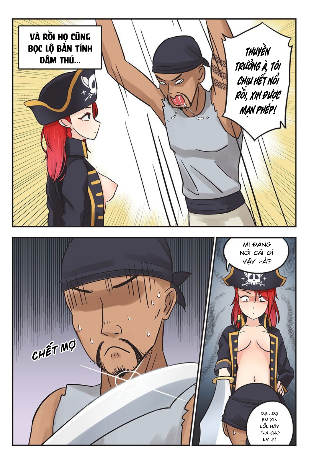 Đọc truyện hentai Rowan thuyền trưởng tóc đỏ - Chap 2