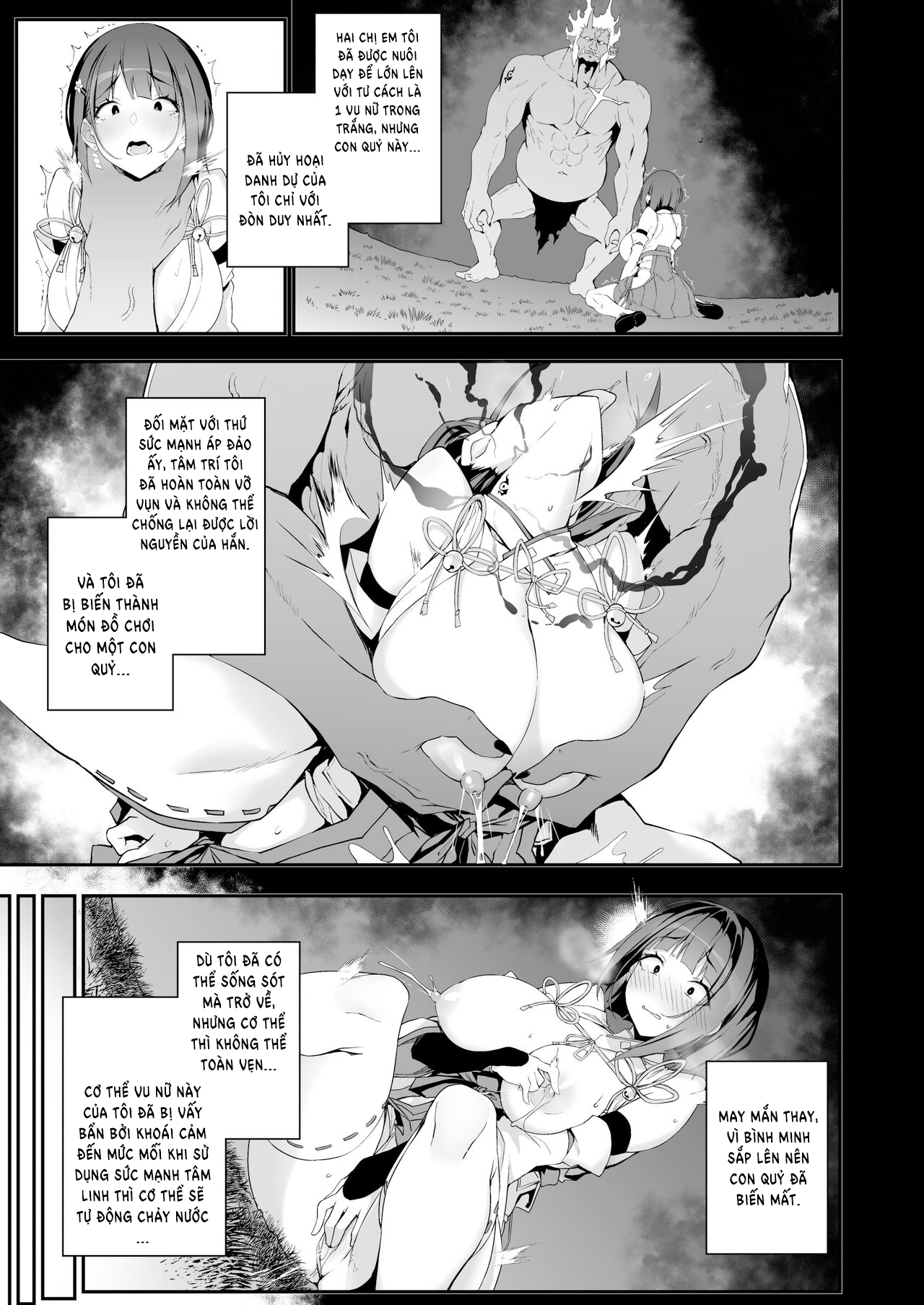 Đọc truyện hentai Sự sa ngã của 2 nàng vu nữ - Oneshot