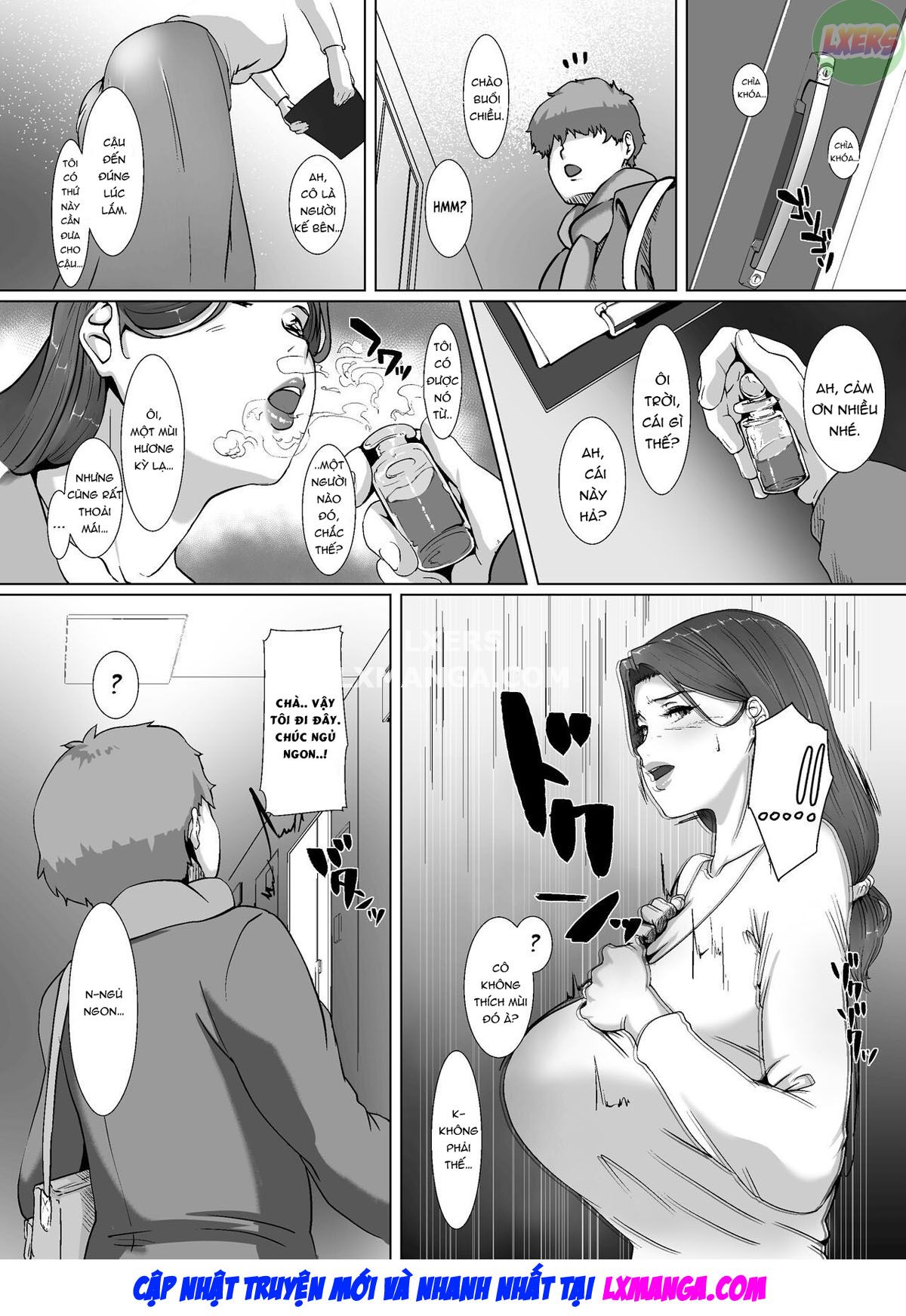 Đọc truyện hentai Trải qua đêm Giáng sinh với bà nội trợ nhà bên - Oneshot