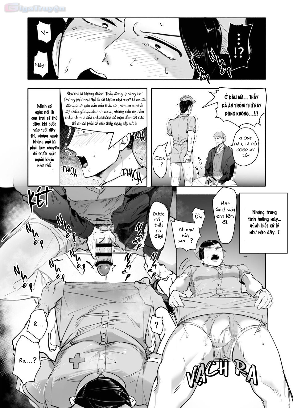 Đọc truyện hentai Cosplay y tá nóng bỏng cùng giáo viên biến thái trong phòng Hội Học sinh - Chap 1