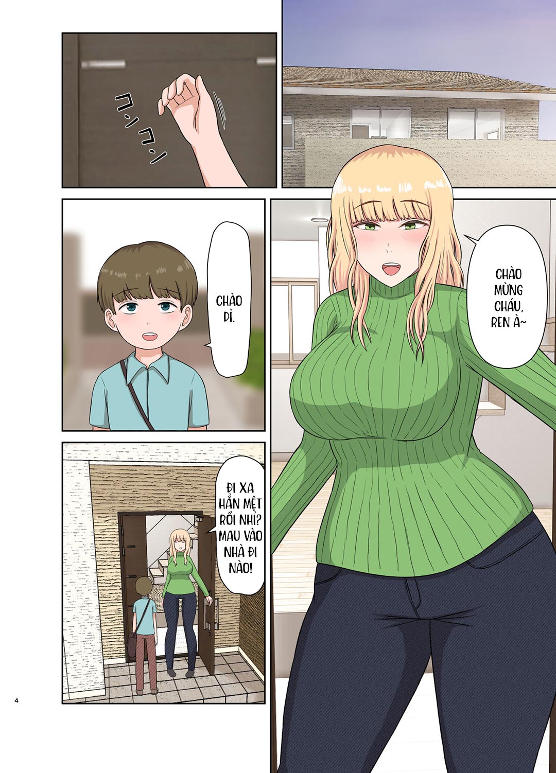 Đọc truyện hentai Hấp diêm người dì tóc vàng đang ngủ say - Oneshot