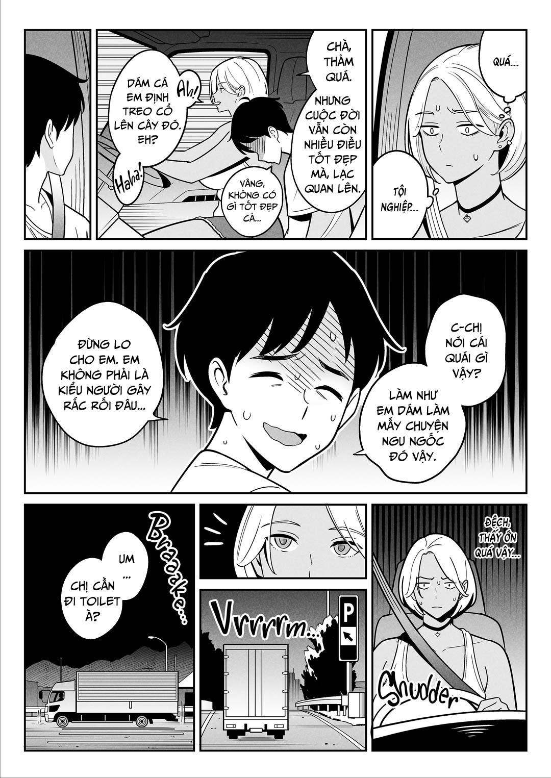 Đọc truyện hentai Nữ tài xế xe tải và anh chàng đi nhờ - Oneshot