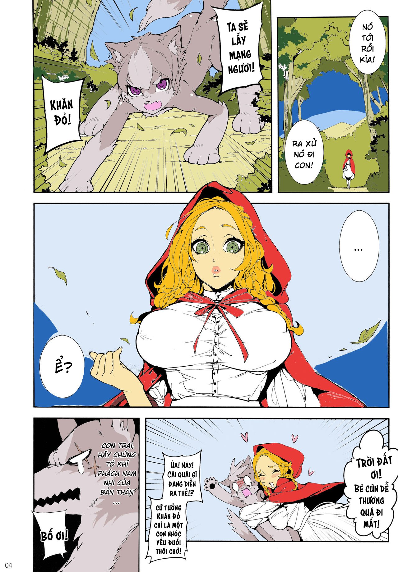 Đọc truyện hentai Cô bé quàng khăn đỏ-Chuyện cổ tích - Oneshot