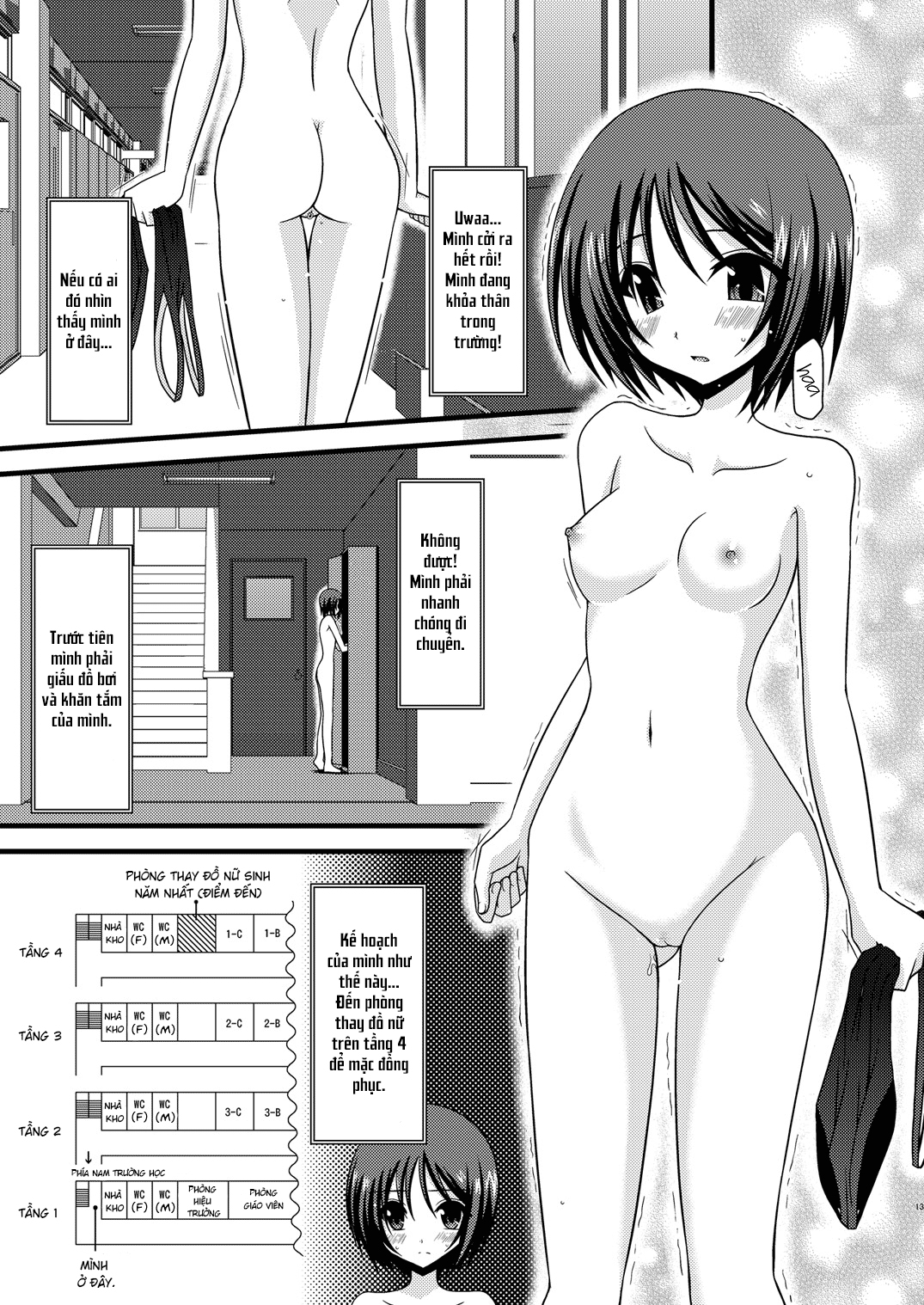 Đọc truyện hentai Cô gái thích khoả thân - Chap 3