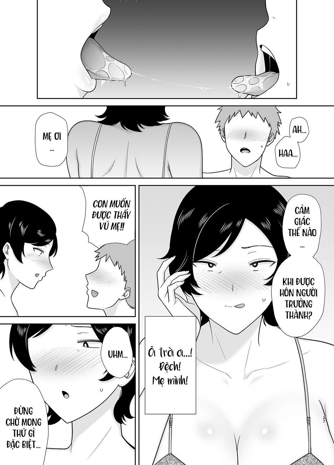 Đọc truyện hentai Mẹ cũng là phụ nữ - Chap 1 - Có che