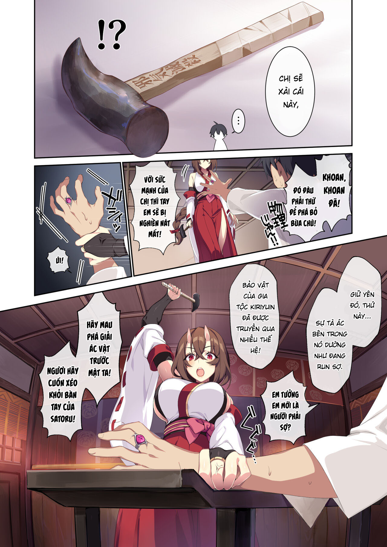 Đọc truyện hentai Tuyết nữ nứnglul và chiếc nhẫn bị nguyển rủa 2 - Chap 1 Địt em vu nữ quỷ