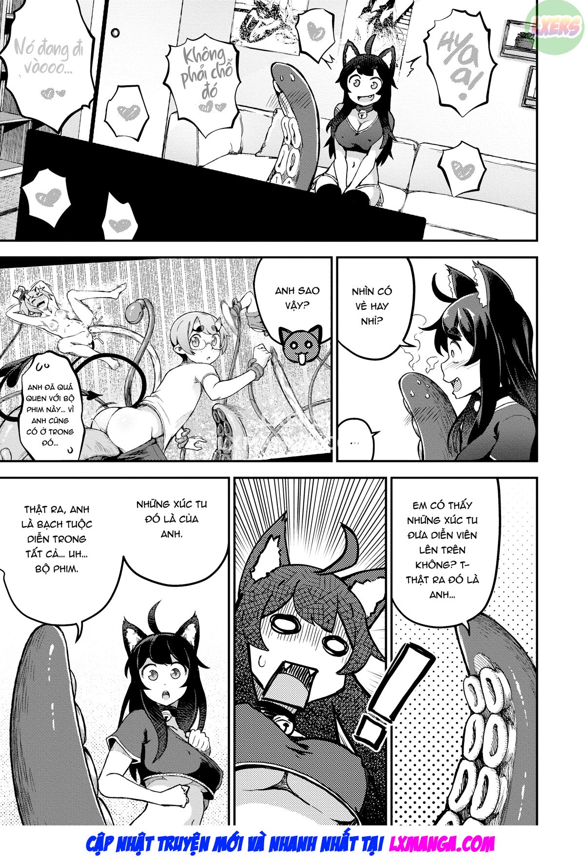 Đọc truyện hentai Người hầu của tôi là quái vật xúc tu - Chap 2