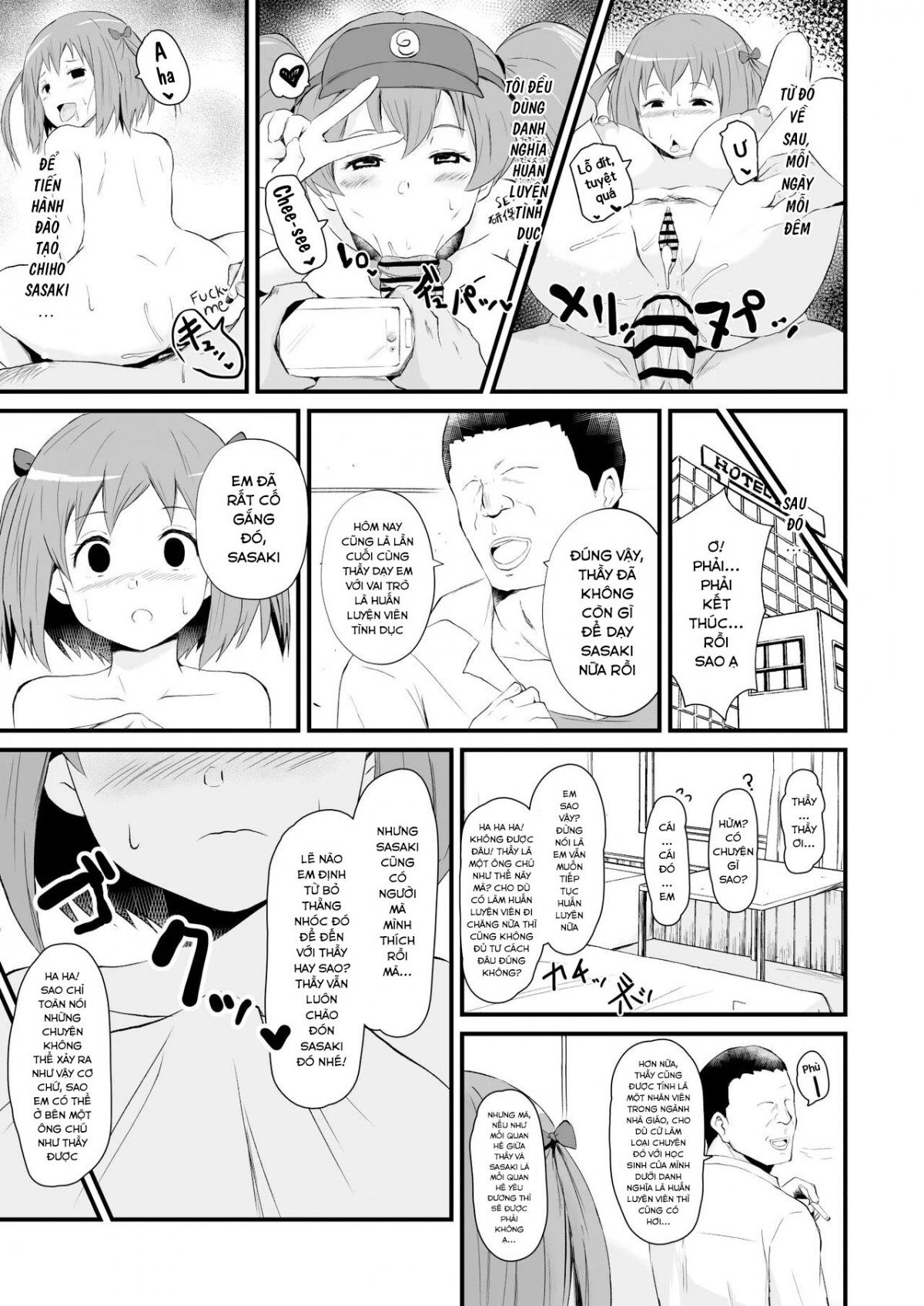 Đọc truyện hentai Làm tình với 3 em nữ sinh Chap 1