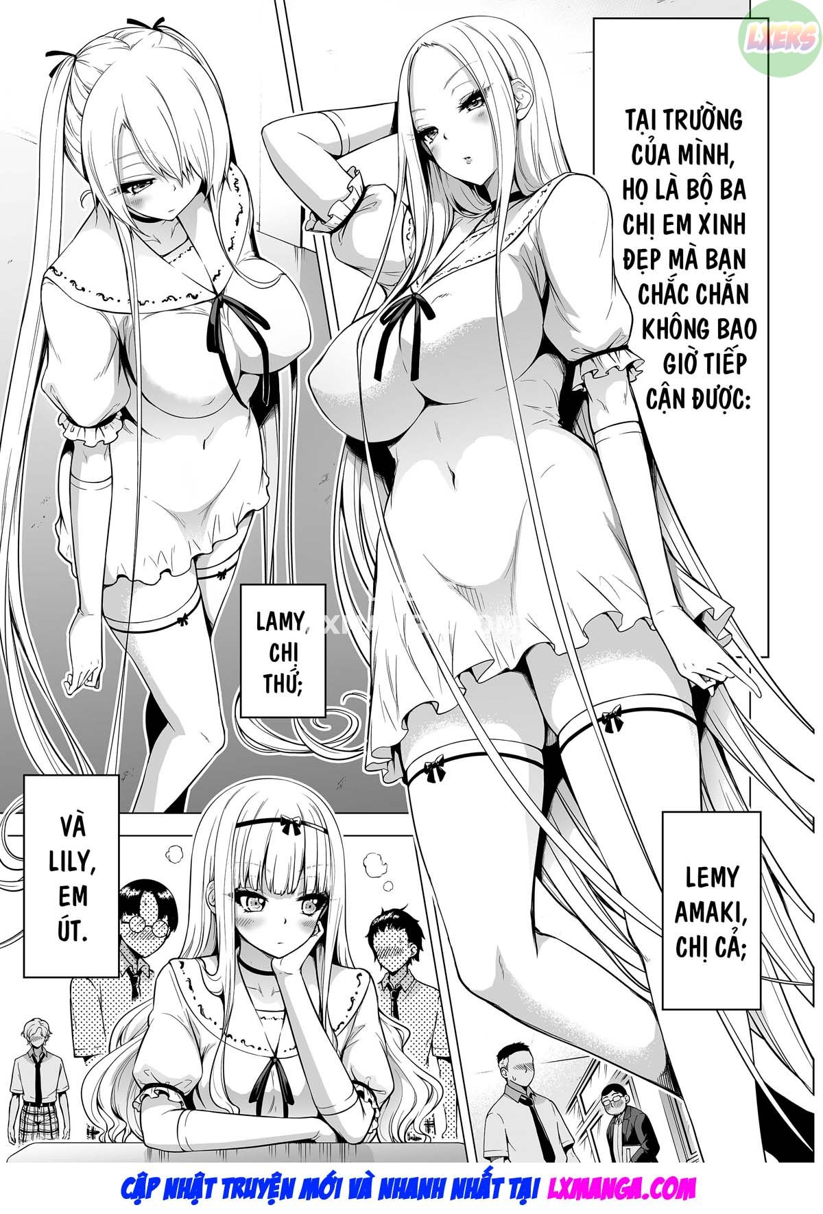 Đọc truyện hentai Vắt kiệt tinh trùng cùng ba chị em Succubus - Chap 1