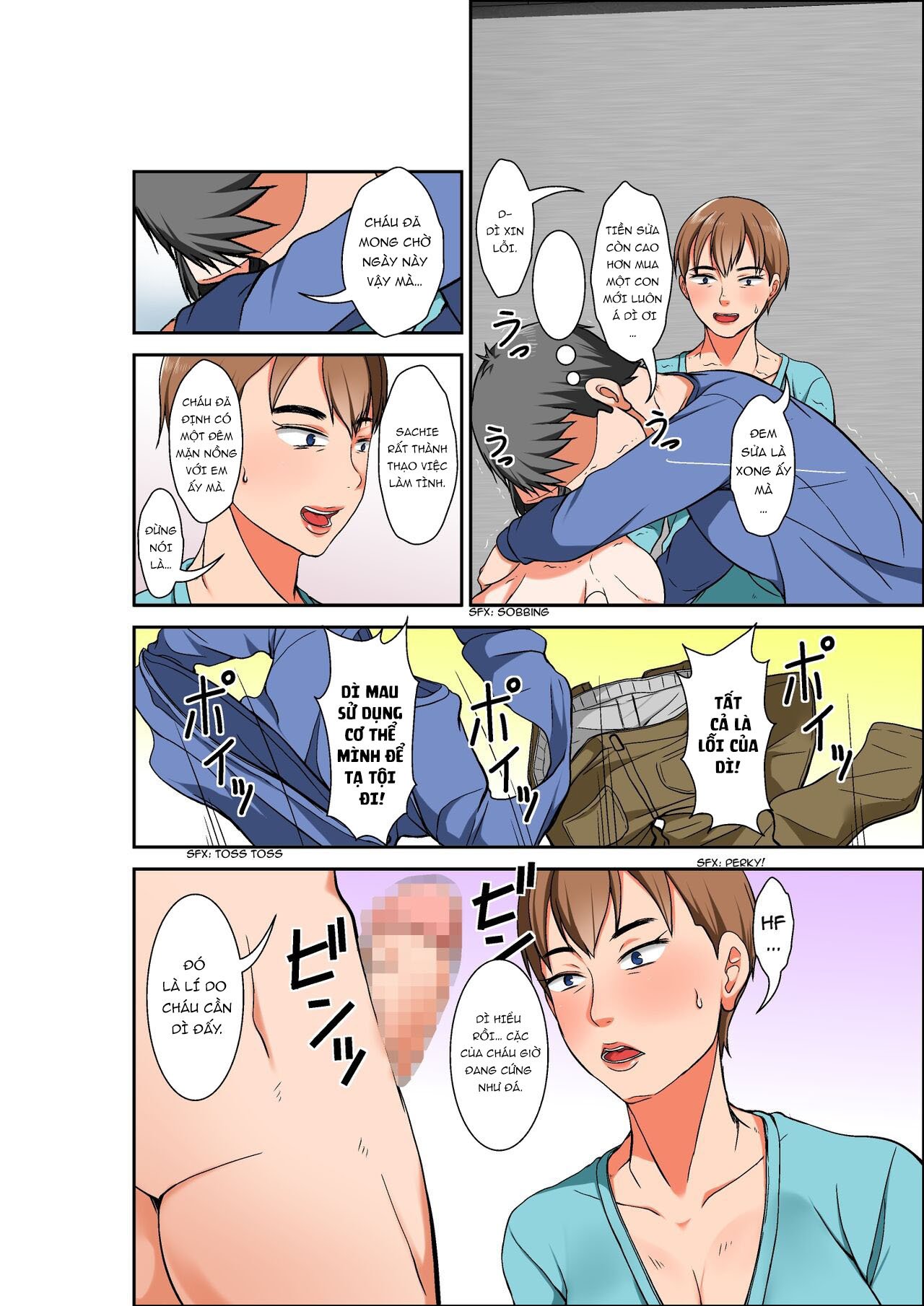 Đọc truyện hentai Tôi trả tiền để làm tình với mẹ, nhưng thay vào đó là bà dì siêu nhạy cảm. - Chap:1.1
