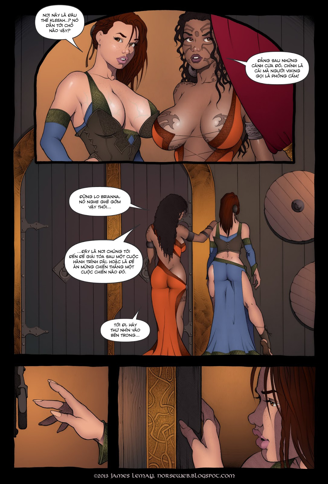 Đọc truyện hentai Bắc Âu thần thoại - Sự khởi đầu của Khiên Chiến Nữ - Chap 3- Full màu