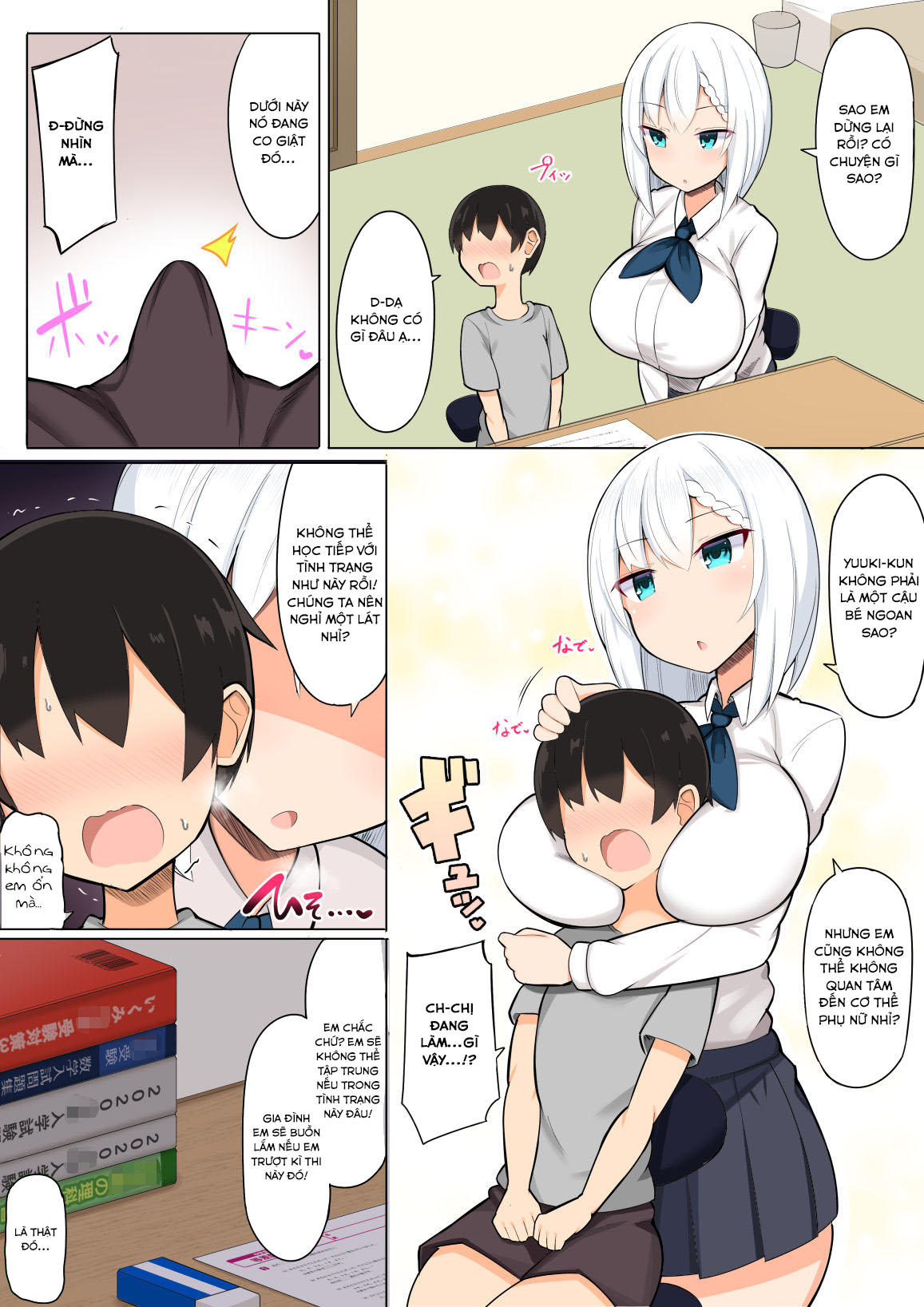 Đọc truyện hentai Ôn thi cùng các chị gái~ - Oneshot