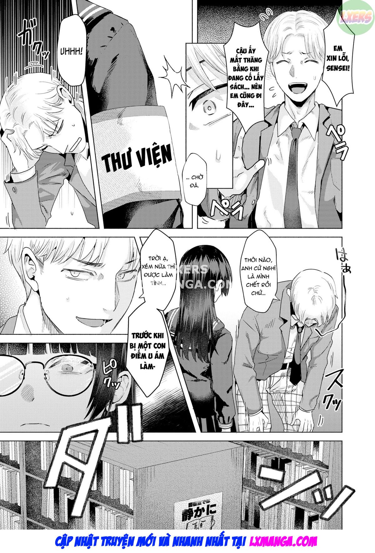 Đọc truyện hentai Vết bẩn thư viện - Oneshot