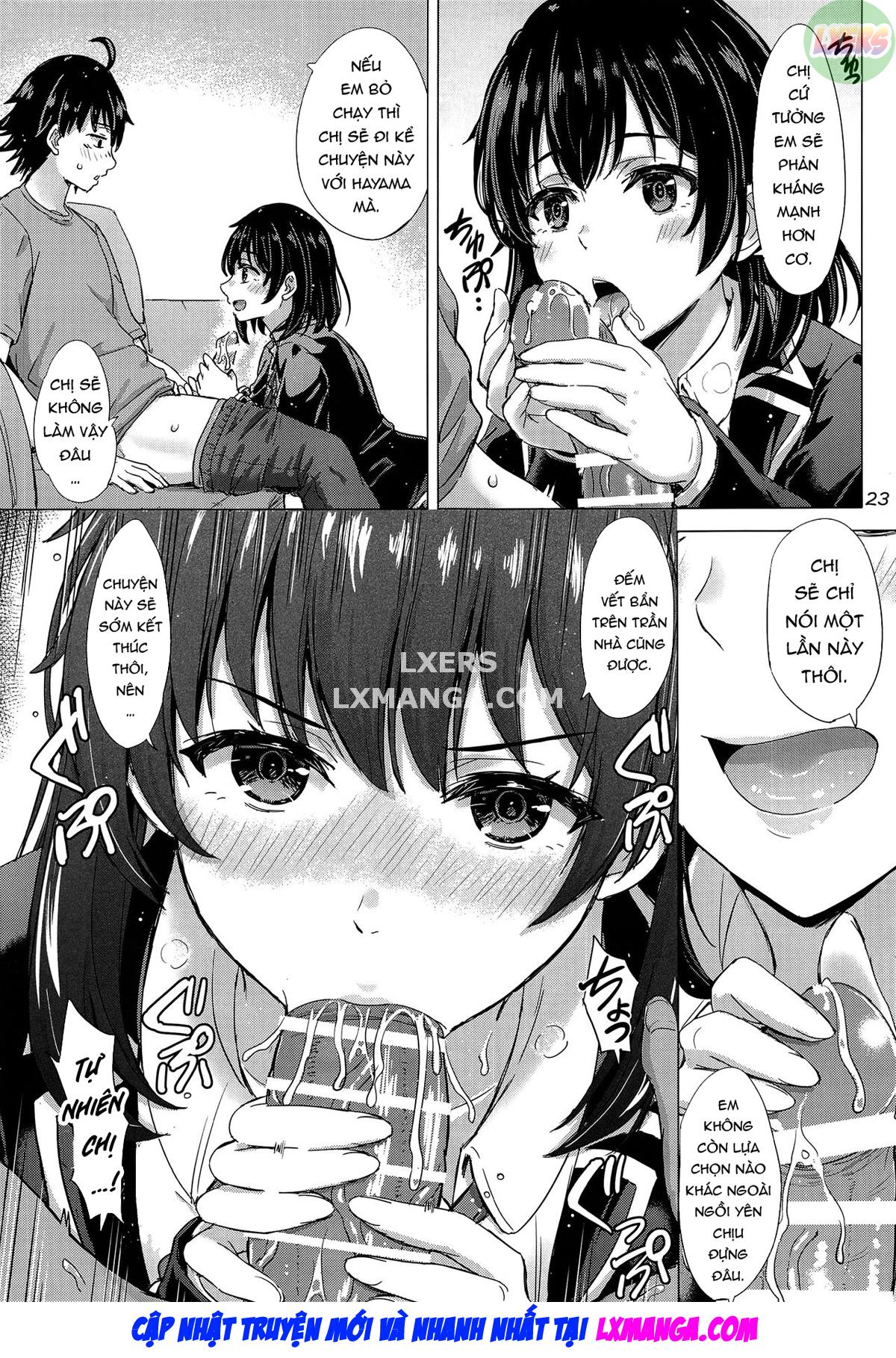 Đọc truyện hentai Bí mật nghịch ngợm của chị em nhà Yukinoshita. - Oneshot