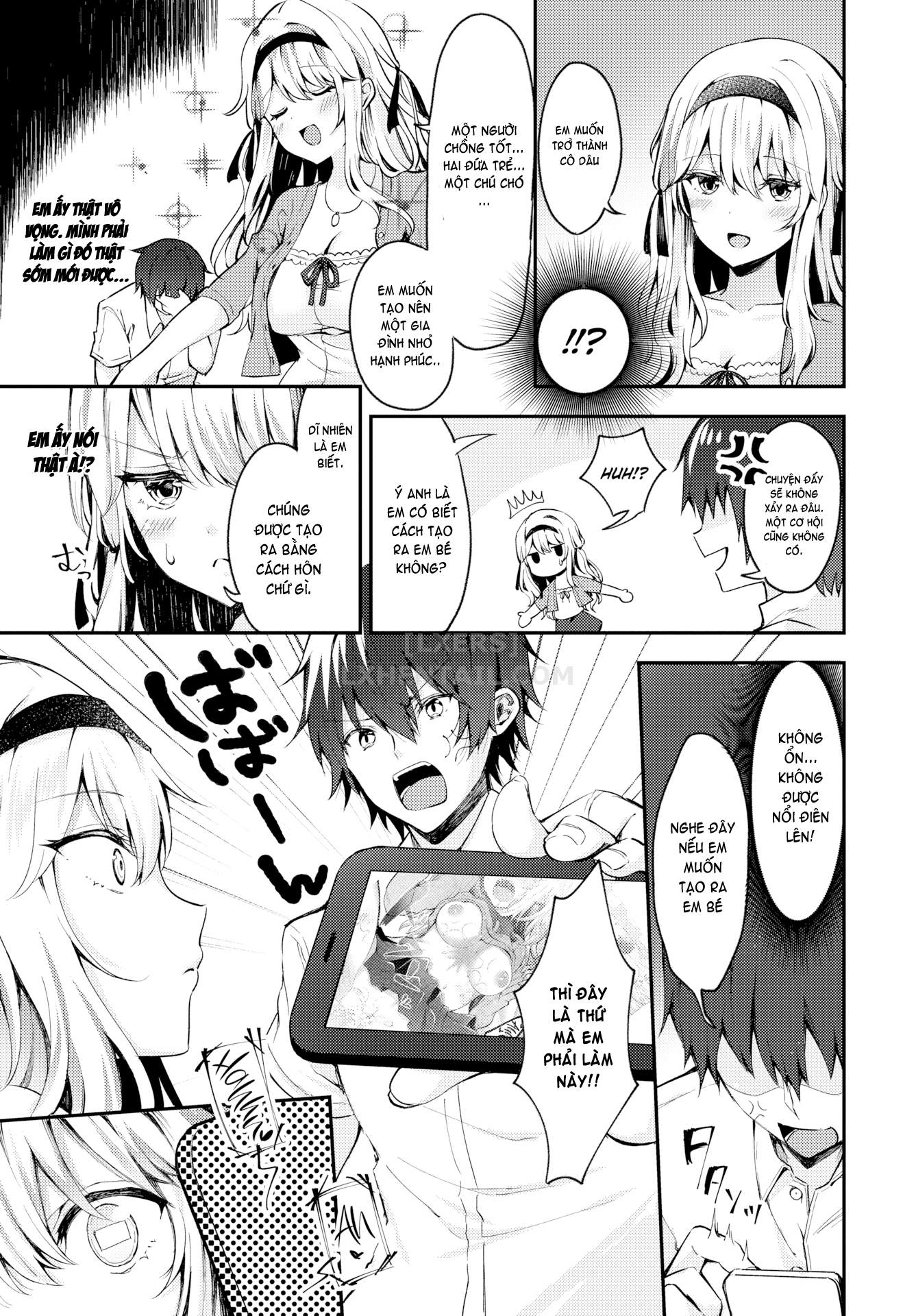 Đọc truyện hentai Teaching a Dumb Girl How to Make Babies! - Oneshot