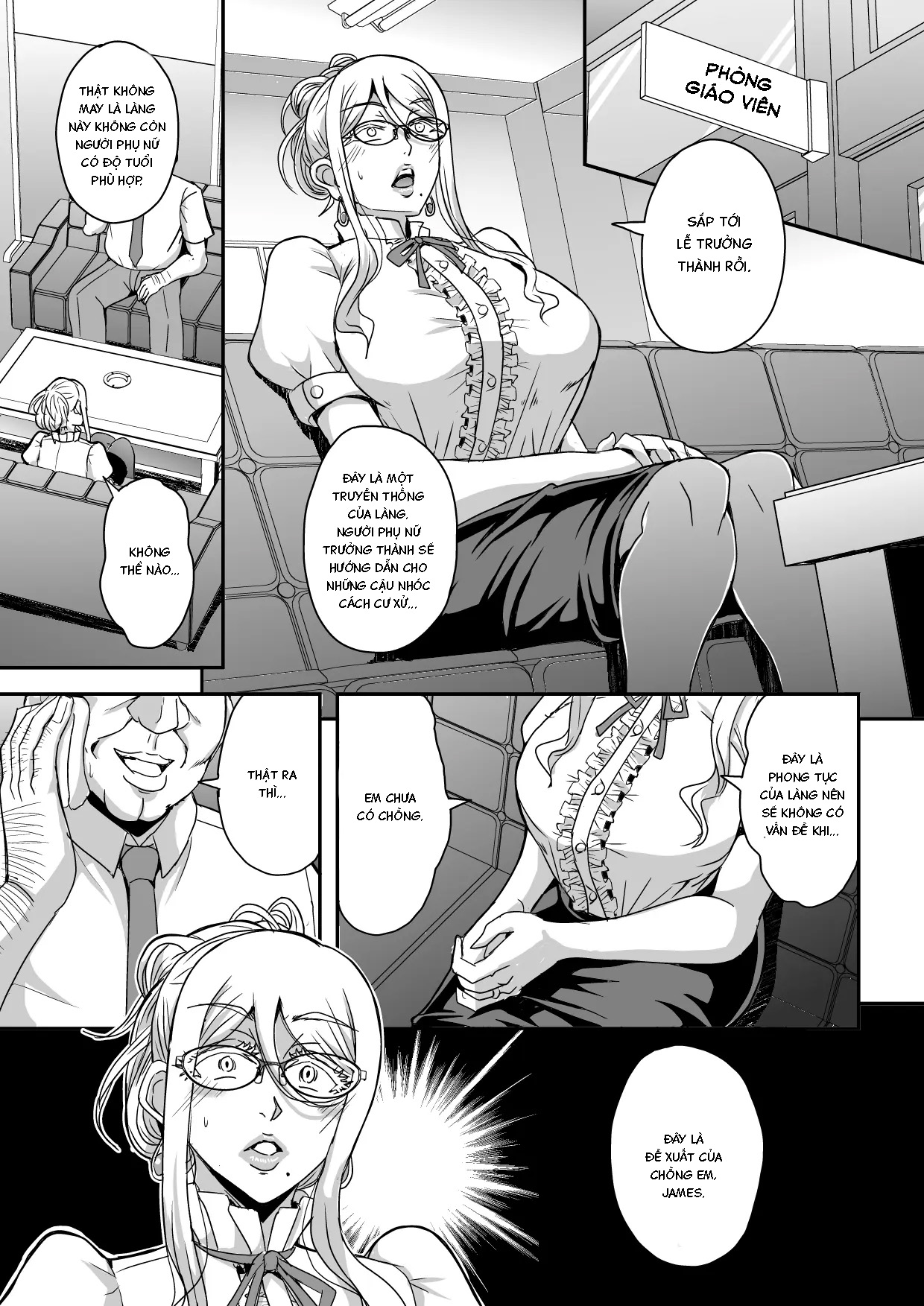 Đọc truyện hentai Cô giáo ngoại quốc tóc vàng - Oneshot