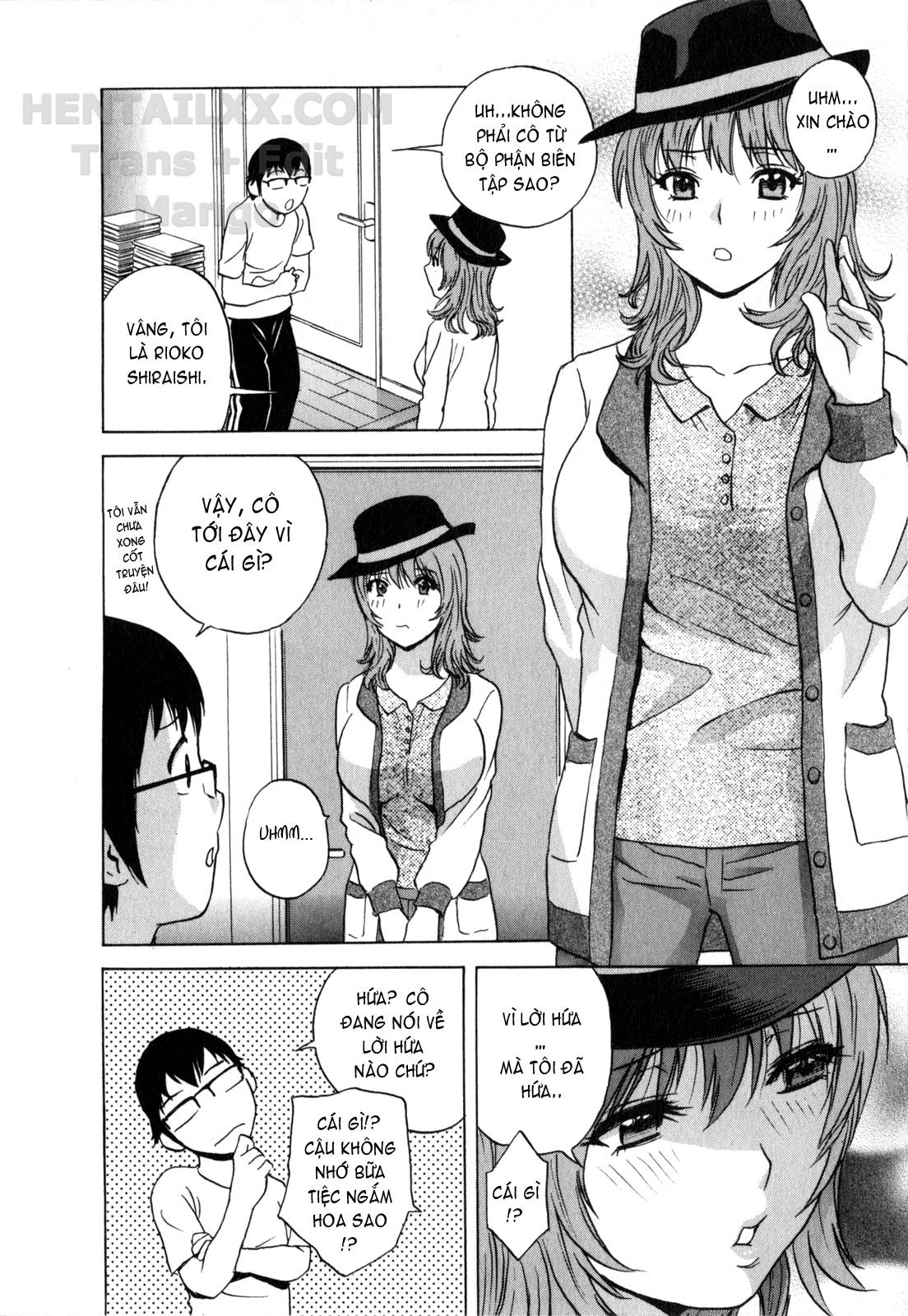 Đọc truyện hentai Life With Married Women Just Like A Manga - Chap 19