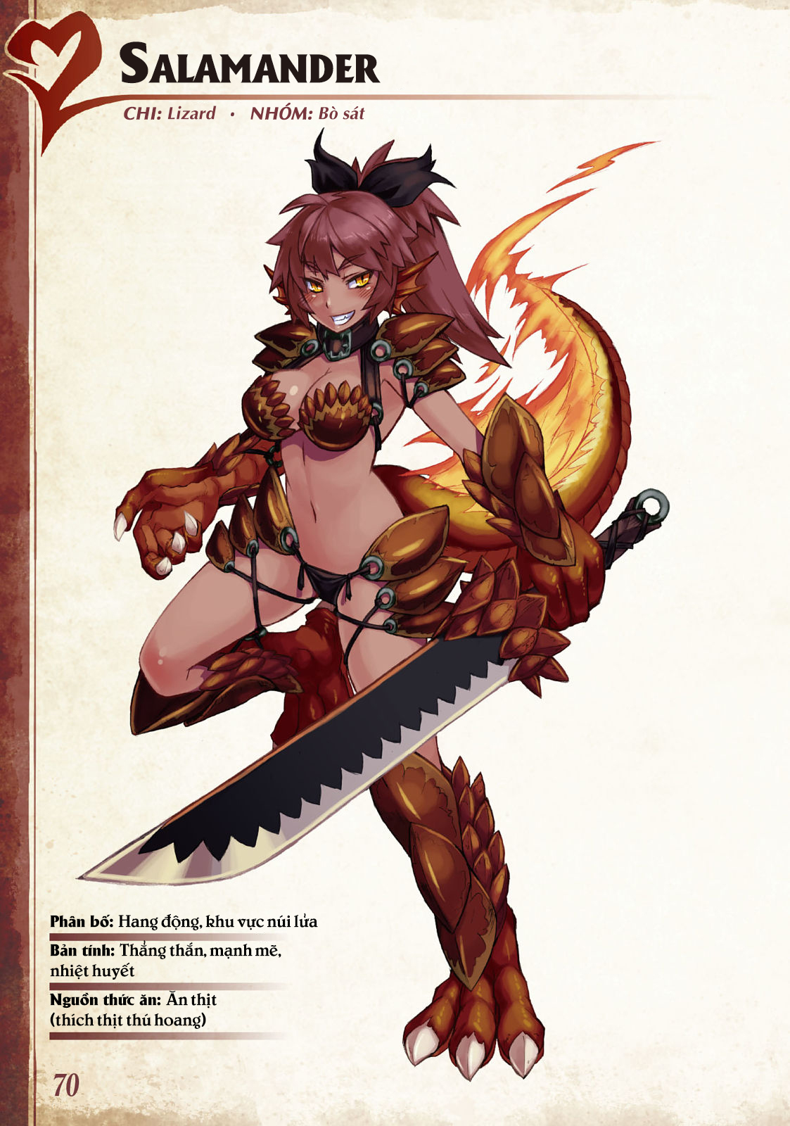 Đọc truyện hentai Bách khoa toàn thư Monstergirl - 029: Salamander