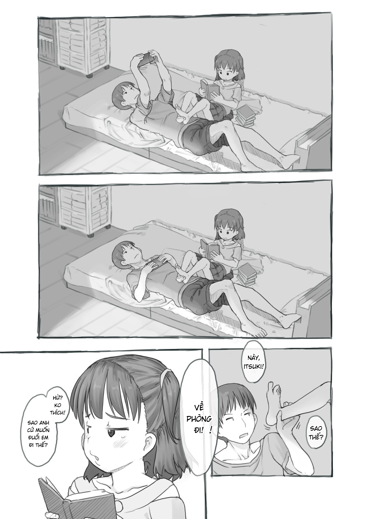 Đọc truyện hentai Fap cùng em gái - Chap 1