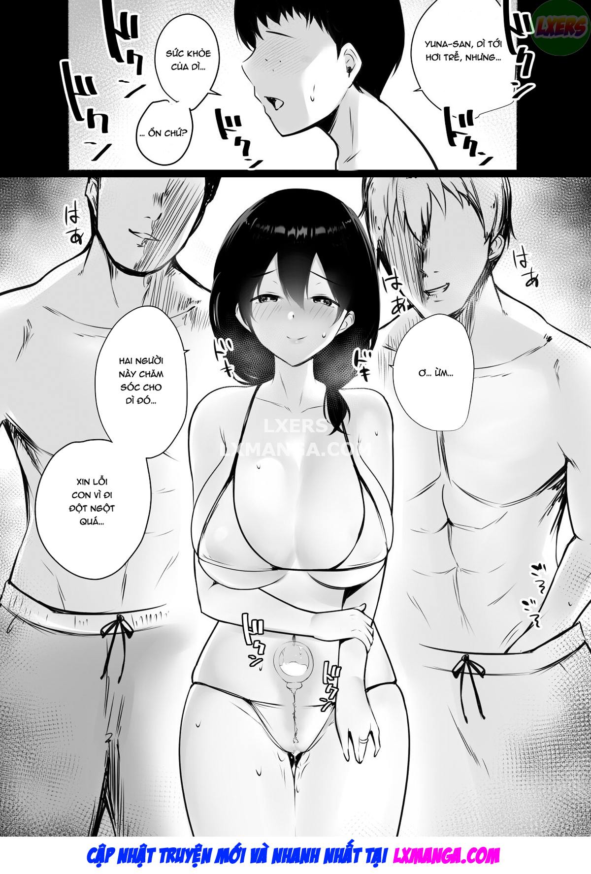 Đọc truyện hentai Mùa hè khi mẹ chồng tôi, người tôi thích đầu tiên, bị mấy gã đàn ông dâm đãng thụ tinh. - Chap 1