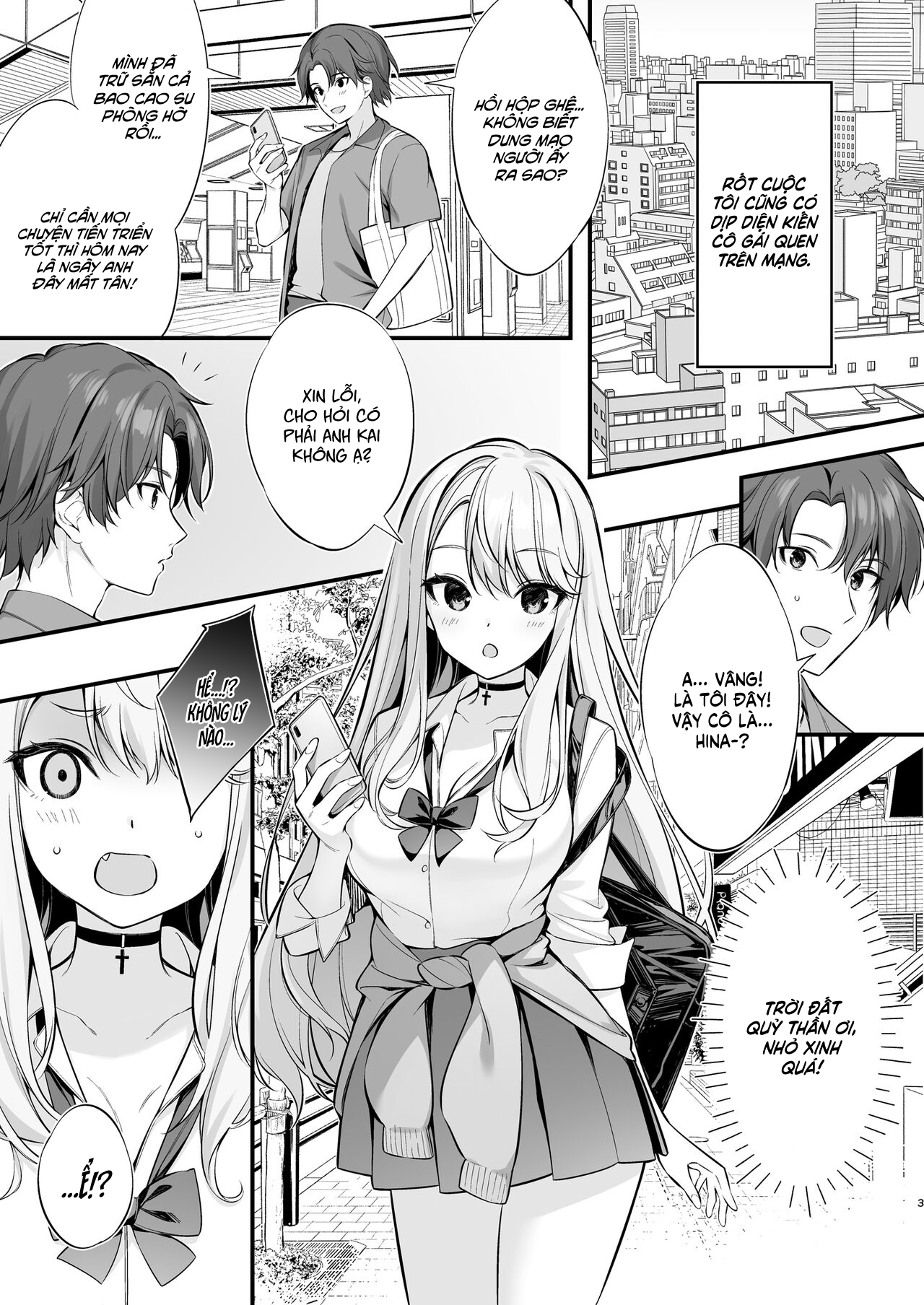 Đọc truyện hentai Gái Quen Trên Mạng Hóa Ra Là Nhỏ Em Gyaru - Anh trai x em gái