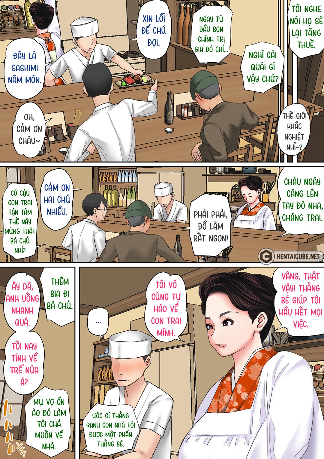 Đọc truyện hentai Lỗ của mẹ làm tôi cứng - Chap 5: Tiệm ăn của bà chủ - Nhẹ nhàng xuất trong vào mẹ