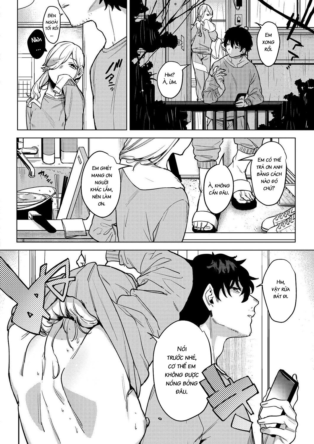 Đọc truyện hentai Until the Nasty Rain is Over - Oneshot