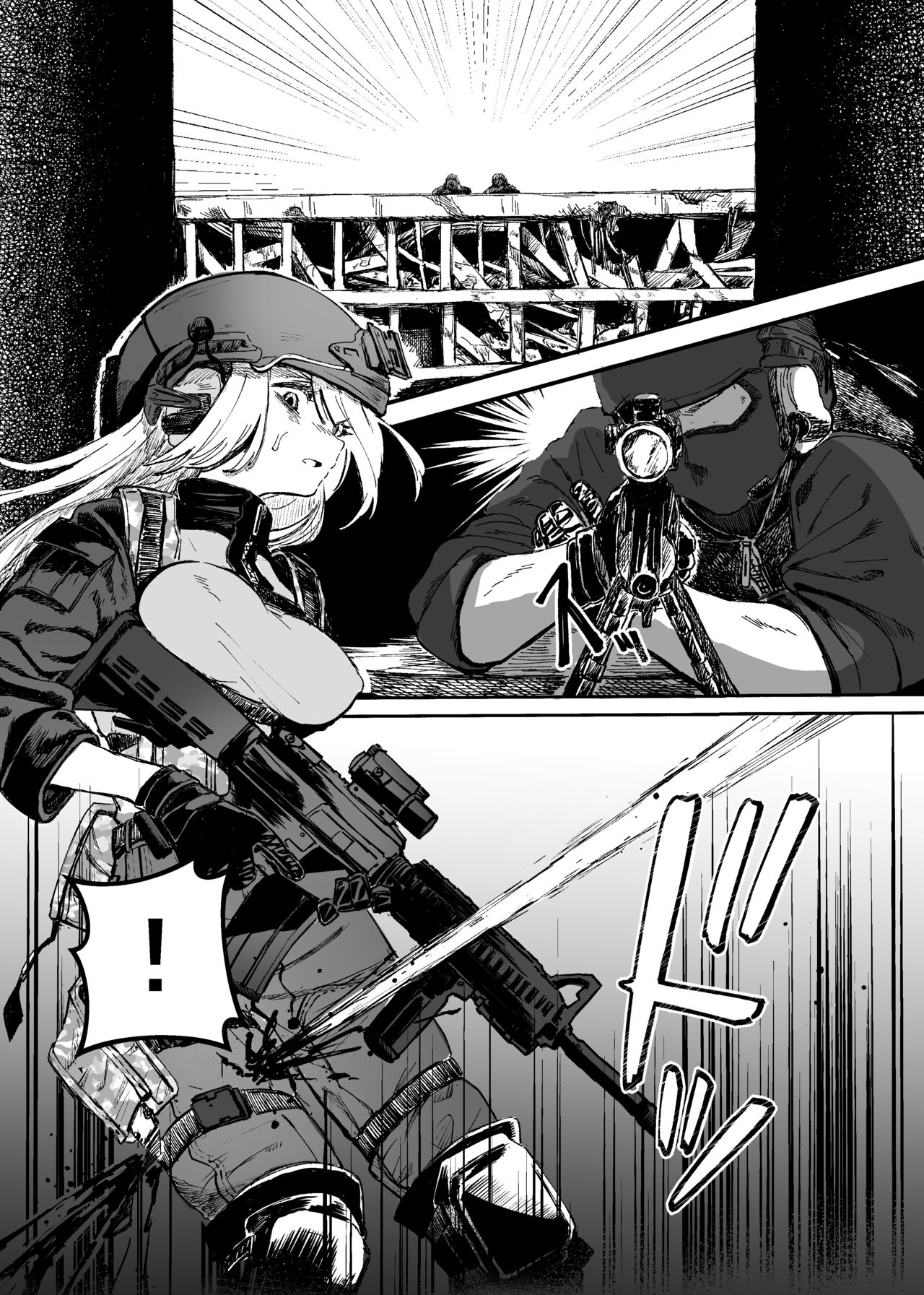 Đọc truyện hentai Thiếu nữ quân nhân thua trận - Oneshot