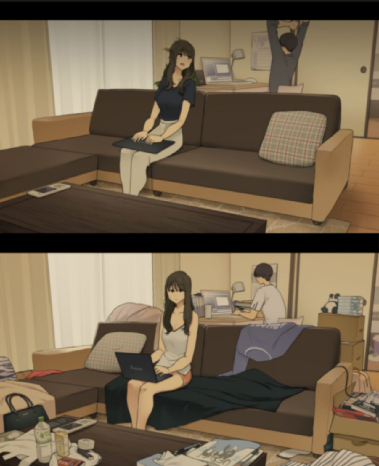 Đọc truyện hentai Cuộc sống thường nhật của một cặp đôi: Tháng đầu sống chung và một năm sau - Oneshot