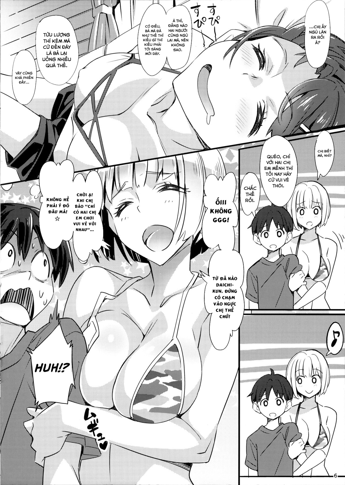 Đọc truyện hentai Kỳ nghỉ lấp lánh - Chap 2: Threesome