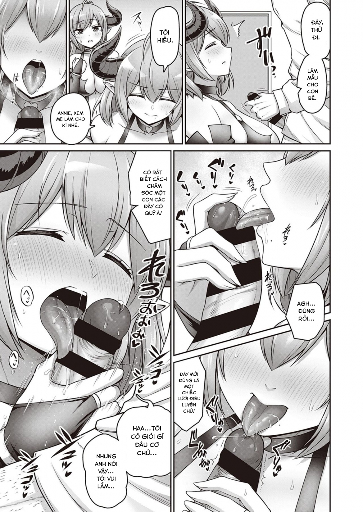 Đọc truyện hentai Nghi lễ trưởng thành của mẹ con mị quỷ - Oneshot