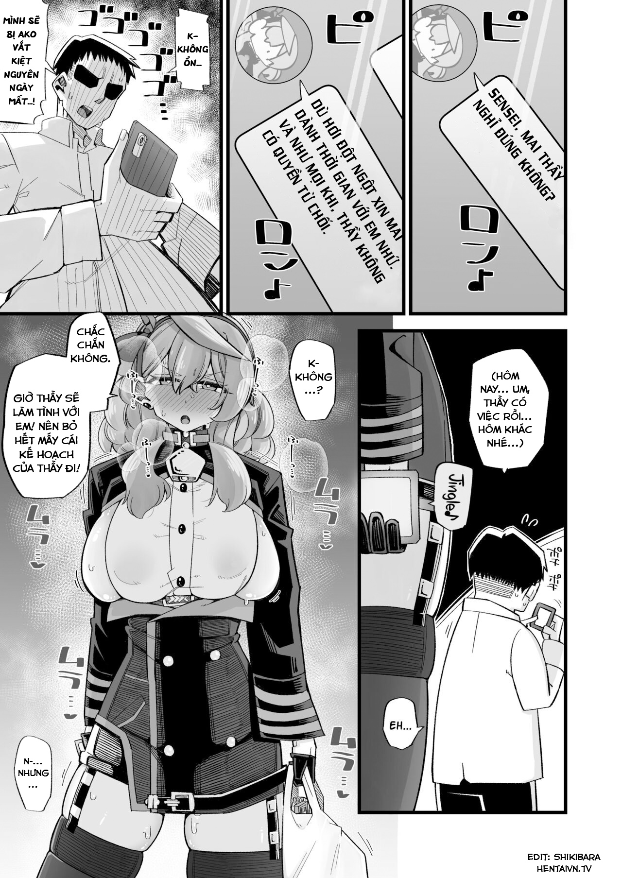 Đọc truyện hentai Ako giải tỏa căng thẳng Blue Archive - Oneshot
