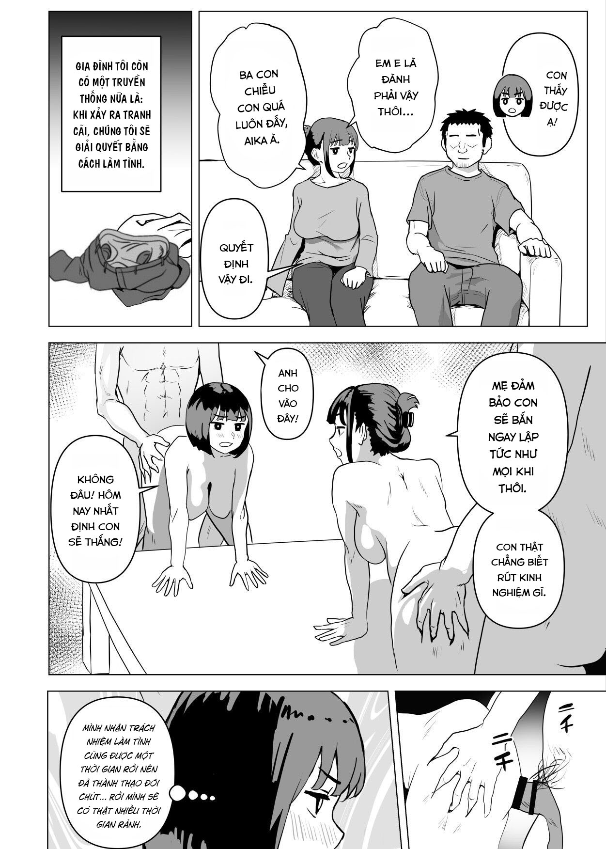 Đọc truyện hentai Việc có một gia đình ở nhà là điều bình thường (loạn luân) - Chap 3