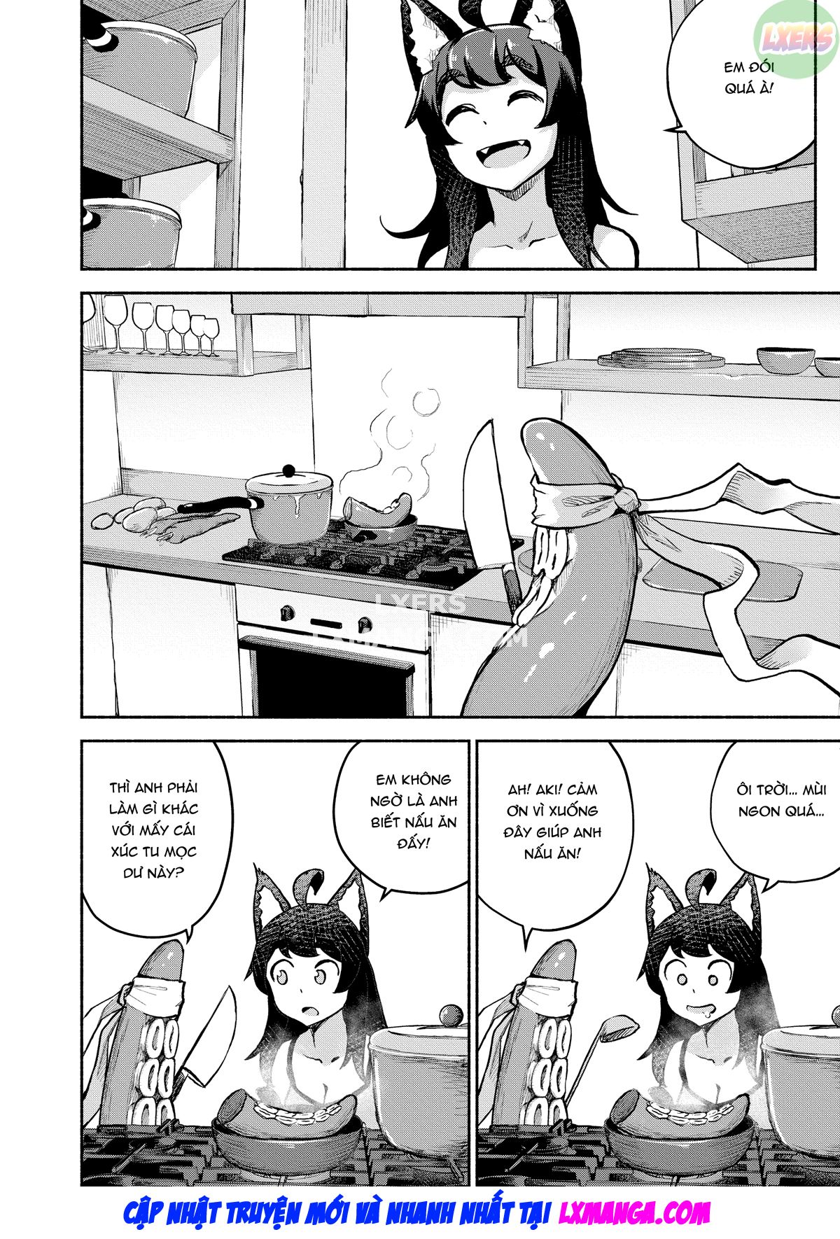Đọc truyện hentai Người hầu của tôi là quái vật xúc tu - Chap 3