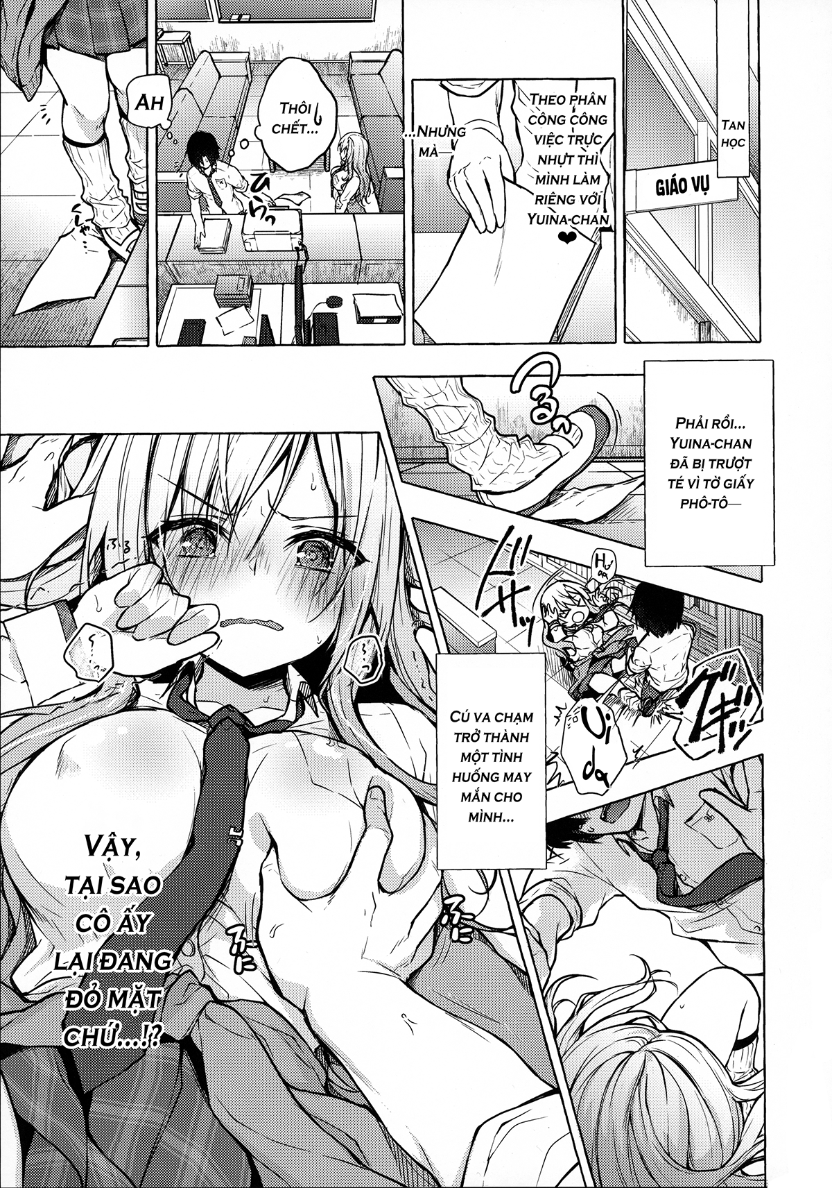 Đọc truyện hentai Ấy cùng gái lai Tây, Yuina-chan♡ (nguyên tác) - 01. Tình đơn phương đỏ mặt vì tôi!?