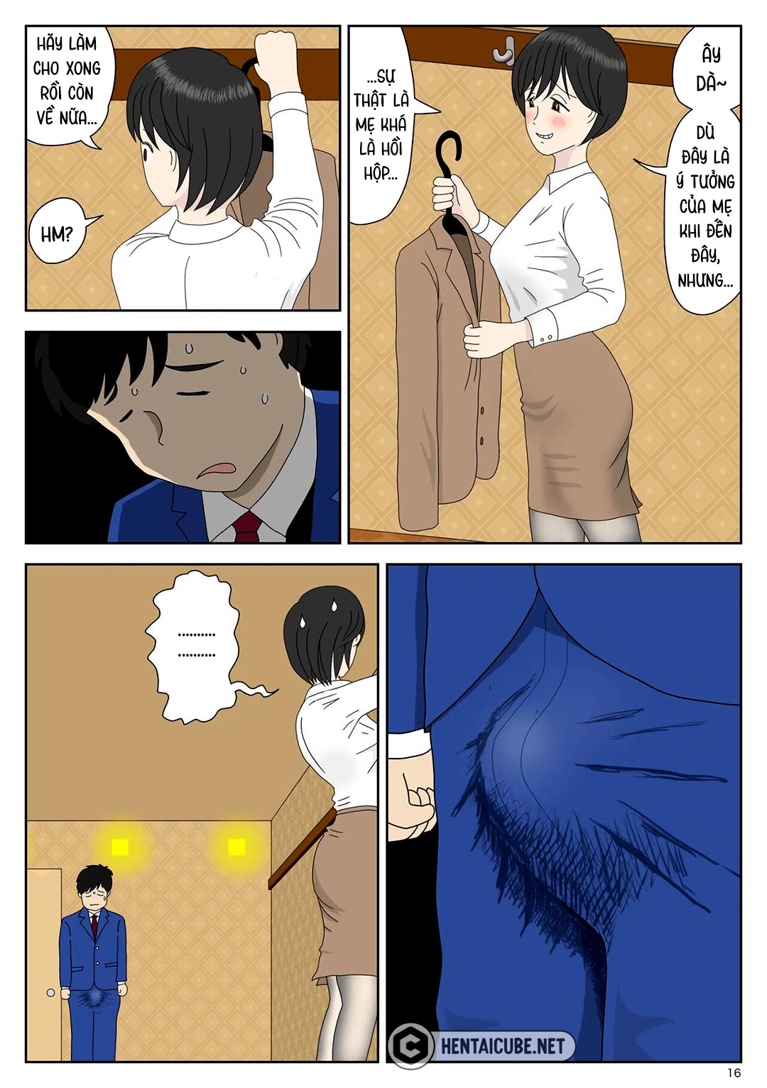 Đọc truyện hentai Bị mẹ phát hiện đang rình trộm thủ dâm - Chap 1