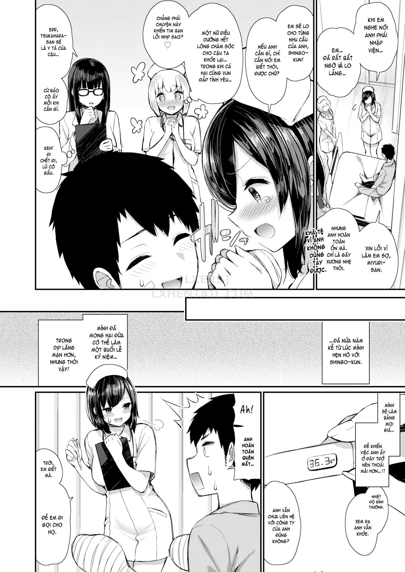 Đọc truyện hentai Nurse Girlfriend’s XXX Management - Oneshot
