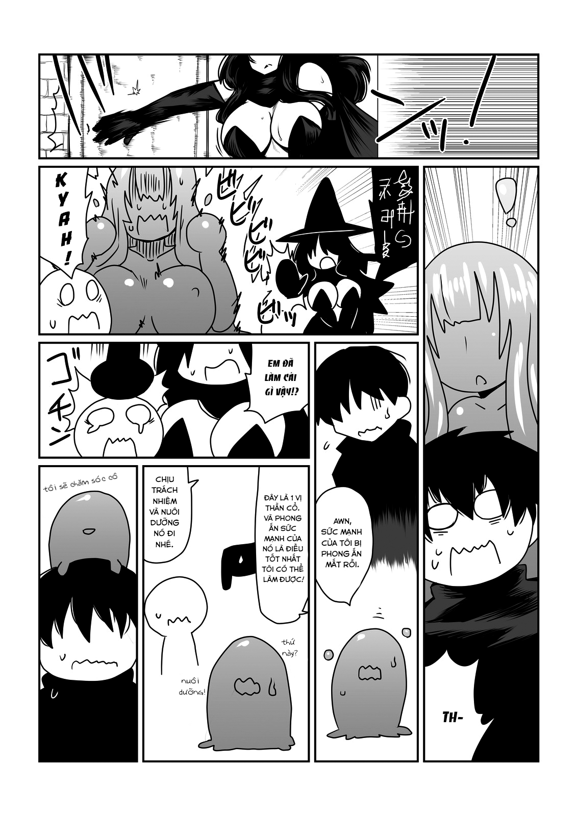 Đọc truyện hentai Nàng slime và đệ tử của phù thủy - Oneshot