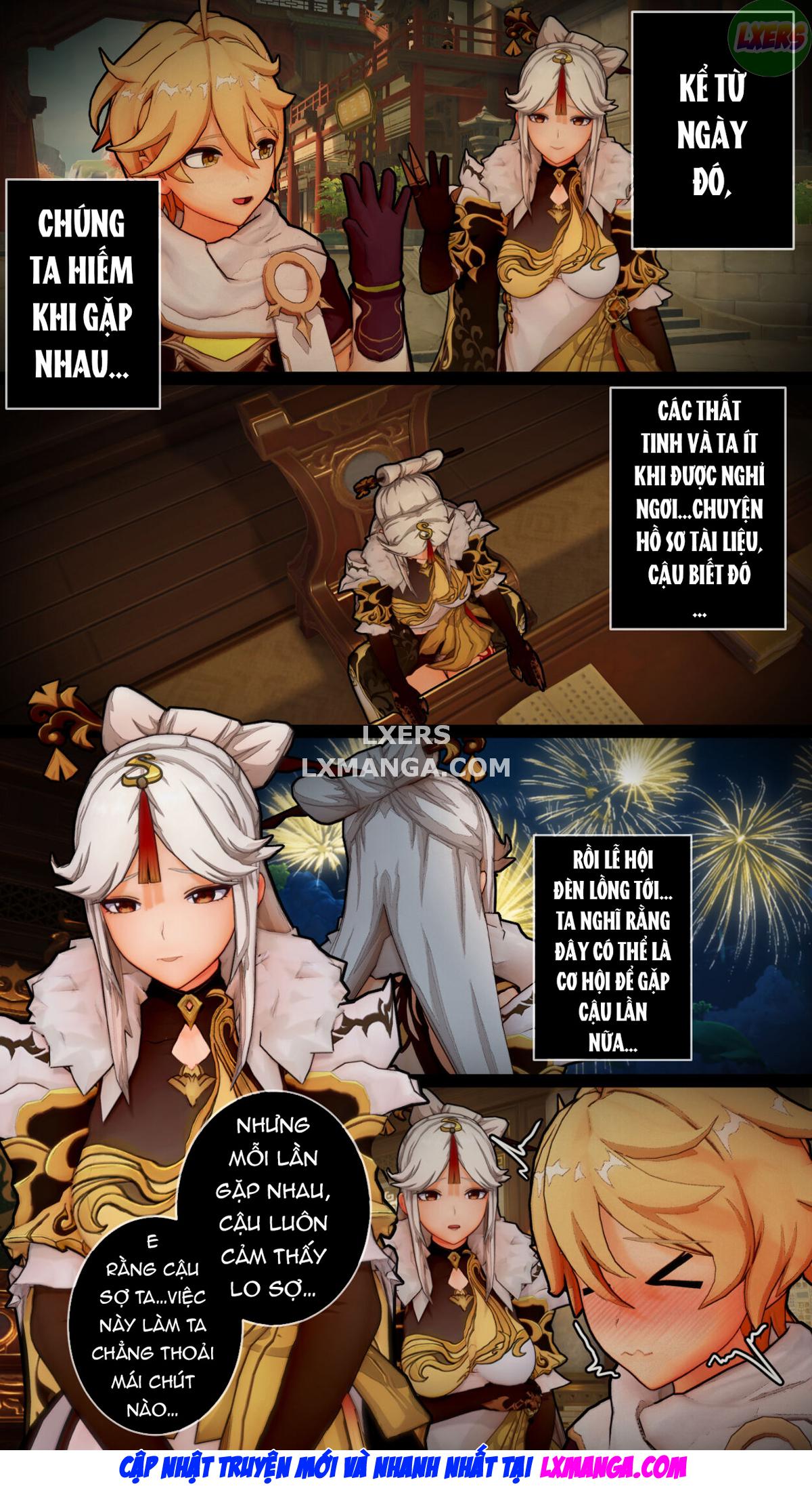 Đọc truyện hentai Lời tri ân đặc biệt của Ningguang - Oneshot